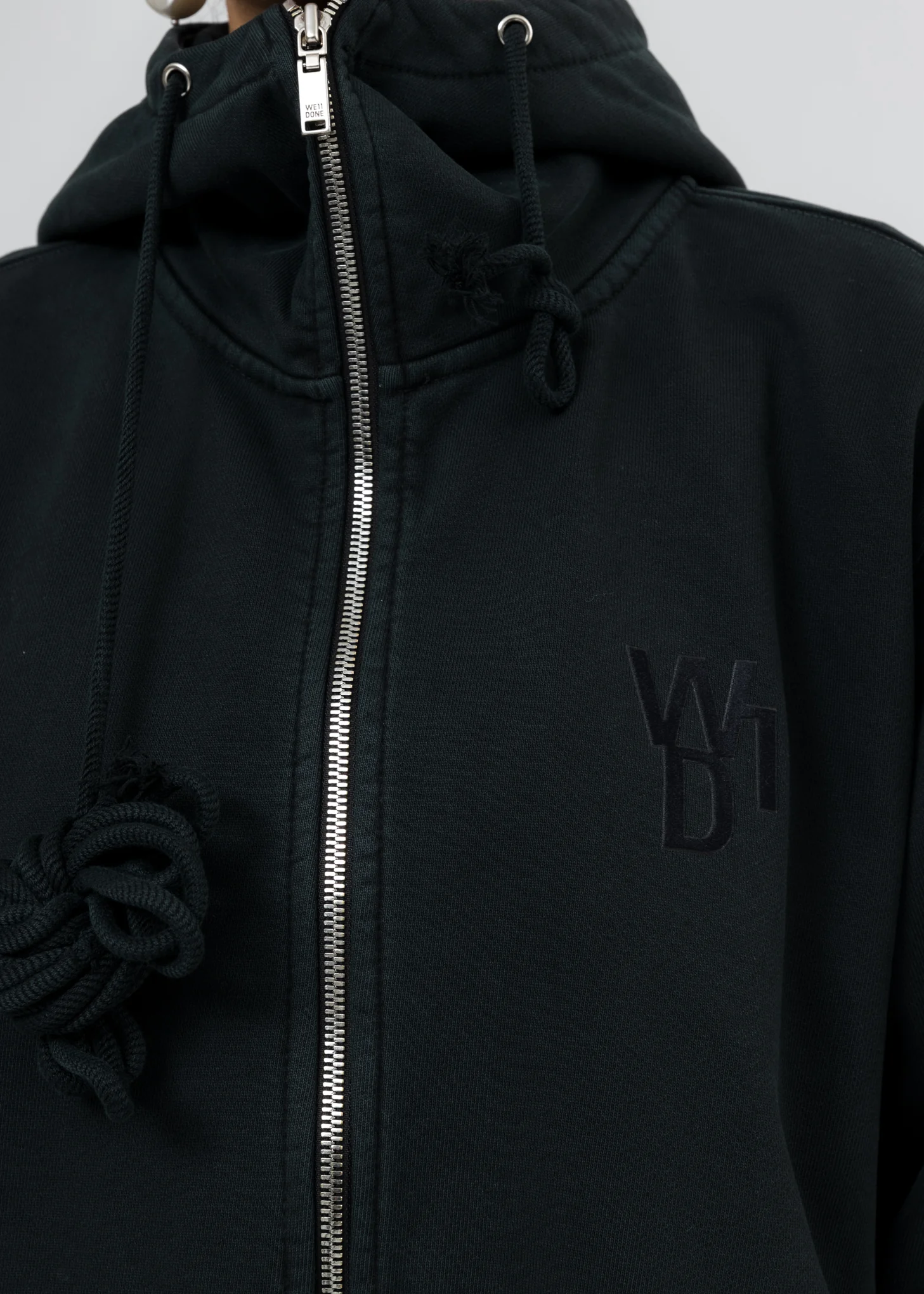 Dark Green Glow In The Dark Teddy Zip-Up Hoodie - Image 5