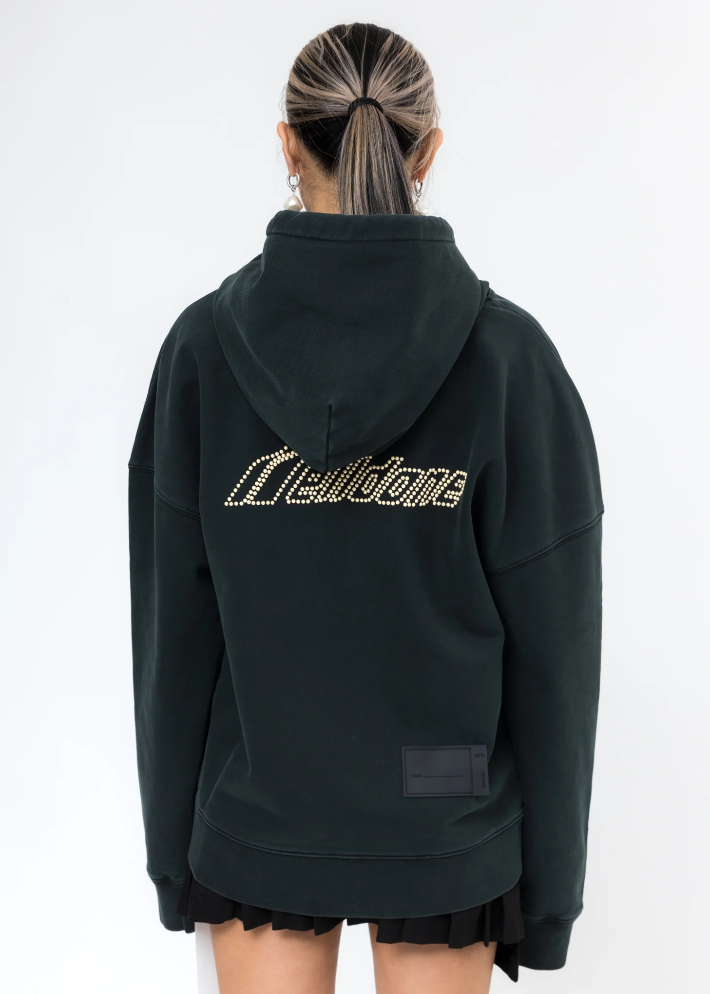 Dark Green Pearl Logo Hoodie - Image 2