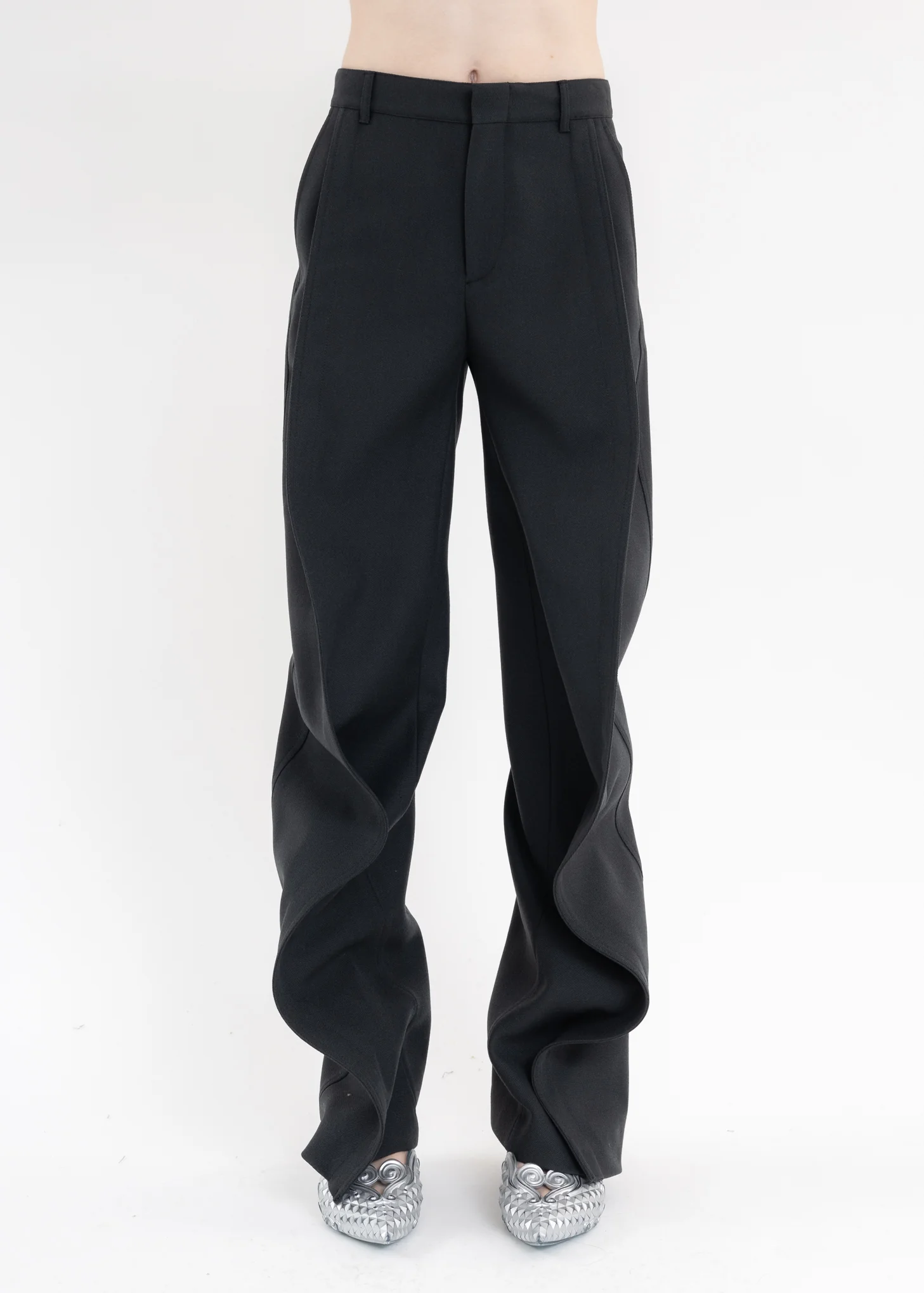 DARK GREY BANANA PANTS