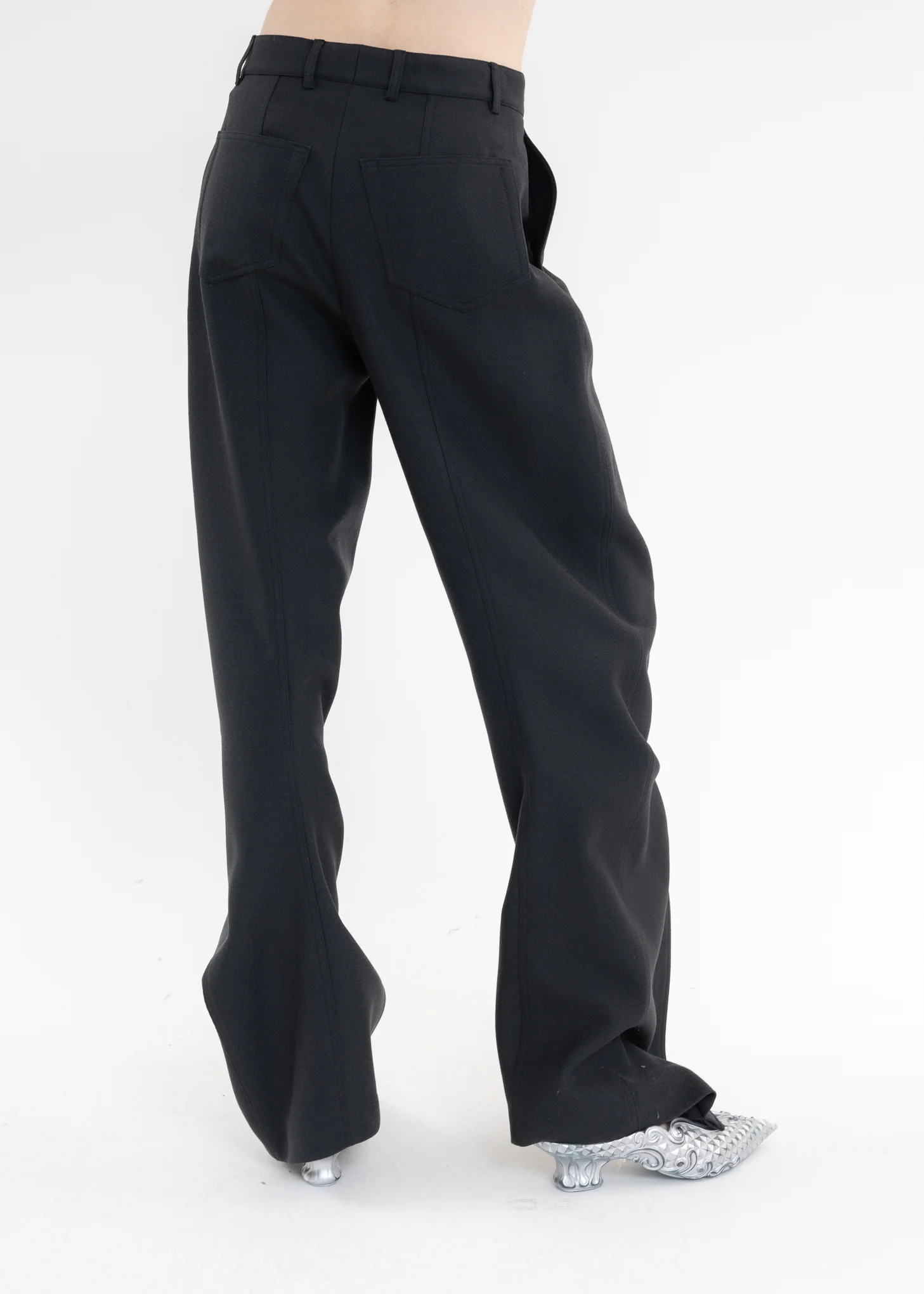DARK GREY BANANA PANTS - Image 4