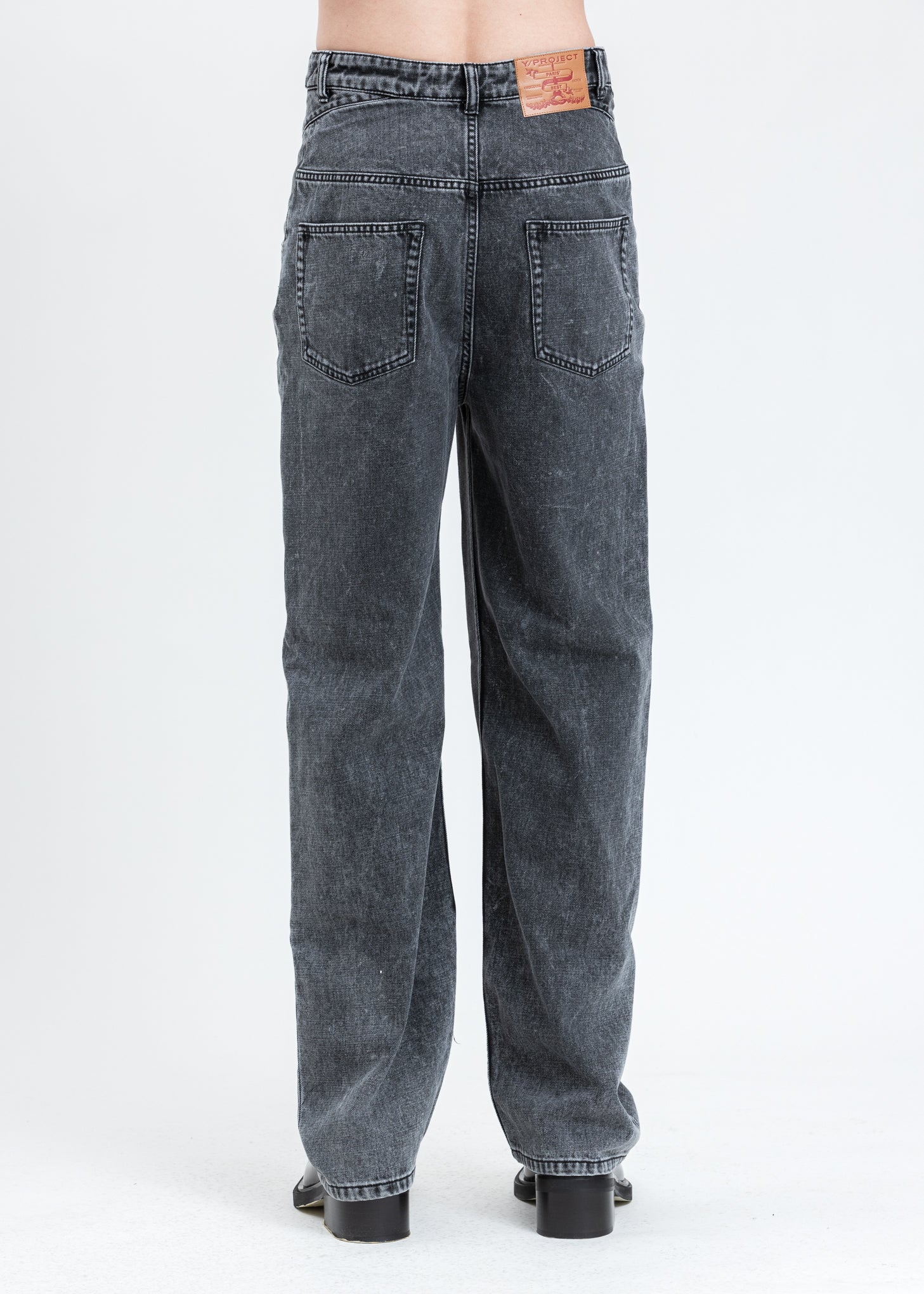 Dark Grey Crystal Rhinestone Jeans - Image 7