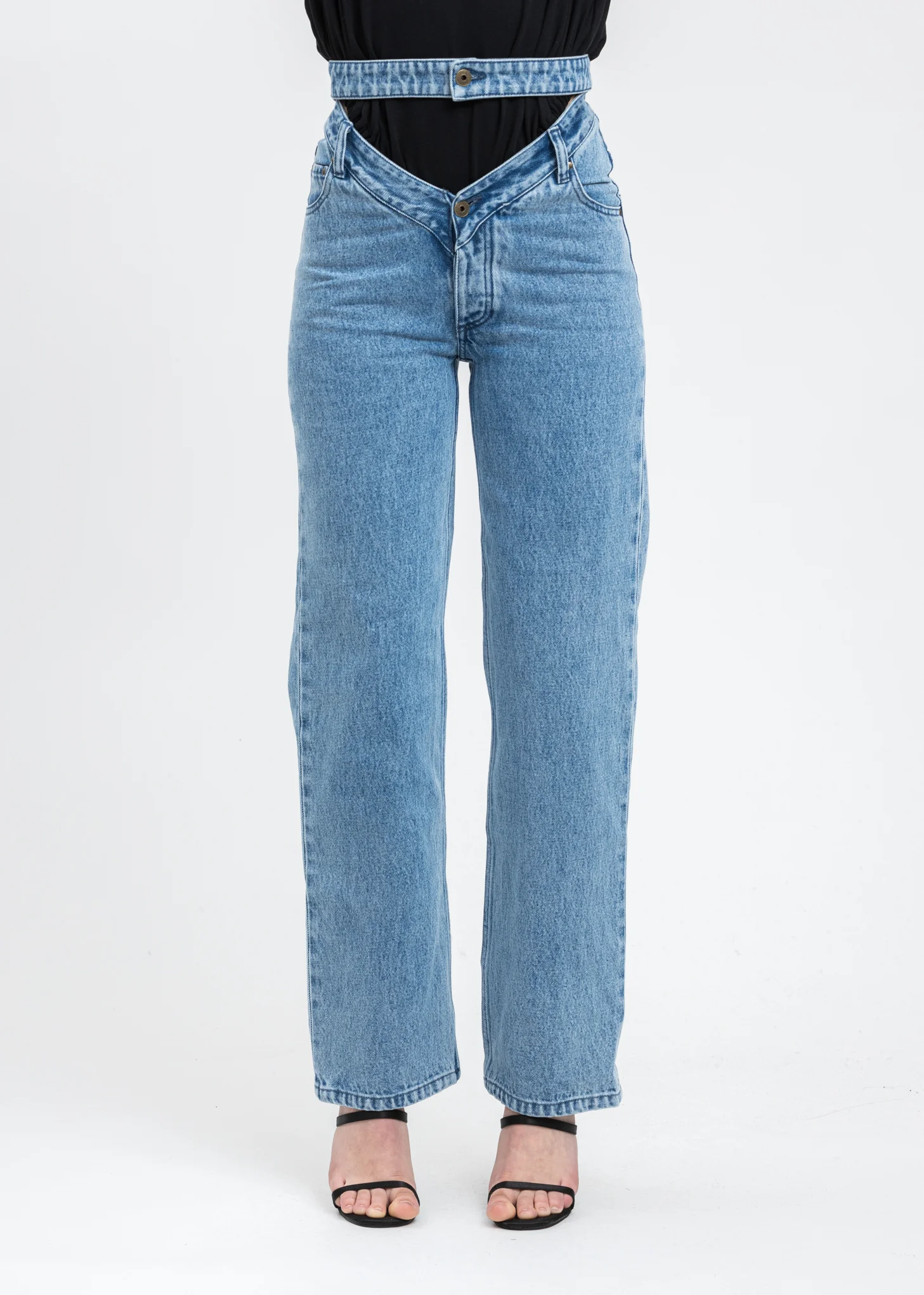 Blue Crystal Rhinestone Jeans - Image 3
