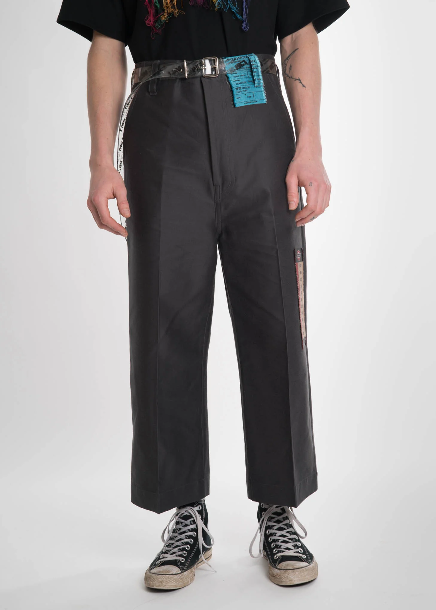 Dark Grey Deadstock Jacquard Pant