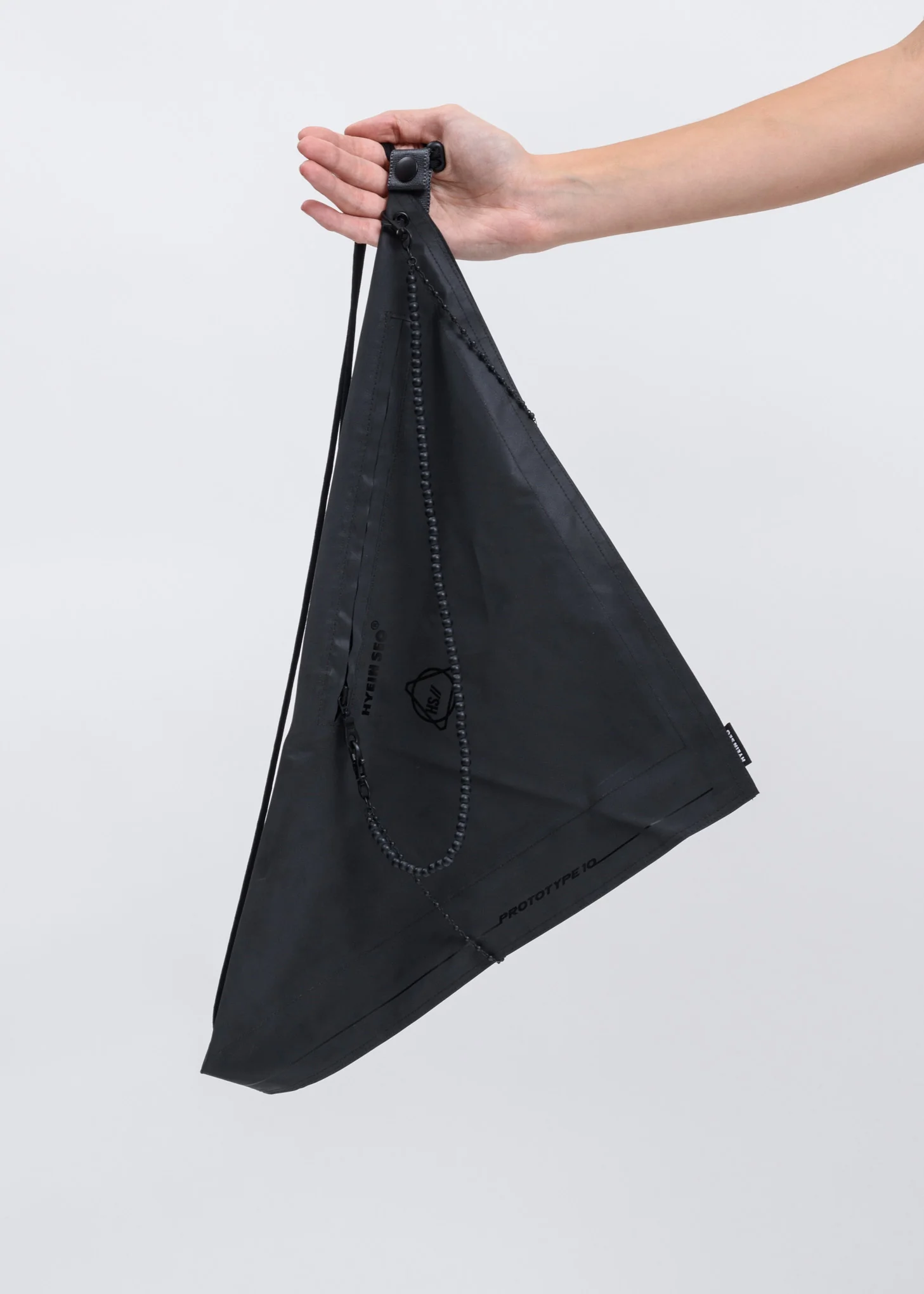 Dark Grey Reflective Scarf Bag