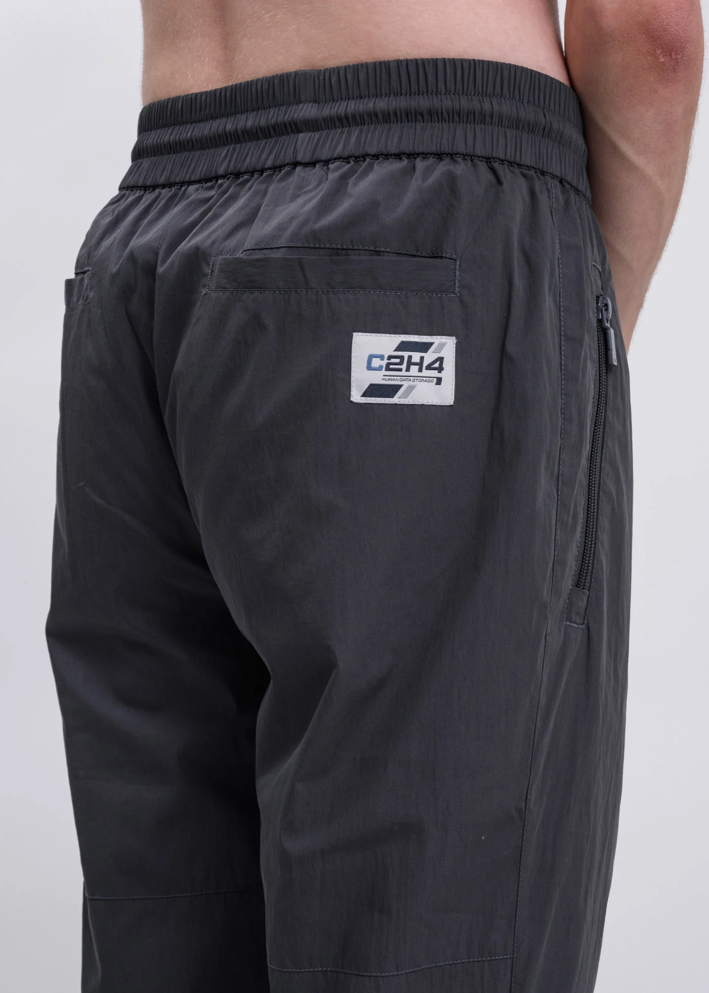 Dark Grey Side Pockets Track Pants - Image 5