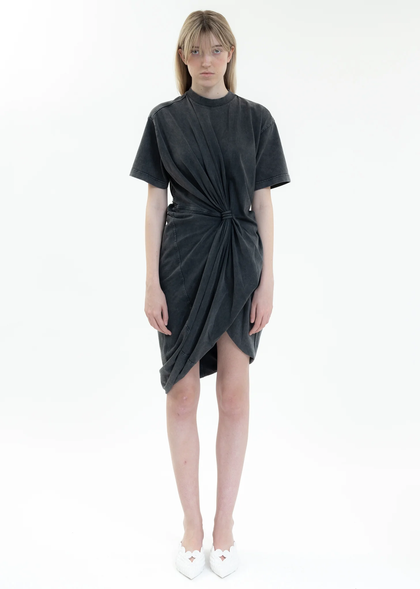 Dark Grey TWISTED T-SHIRT Mini Dress