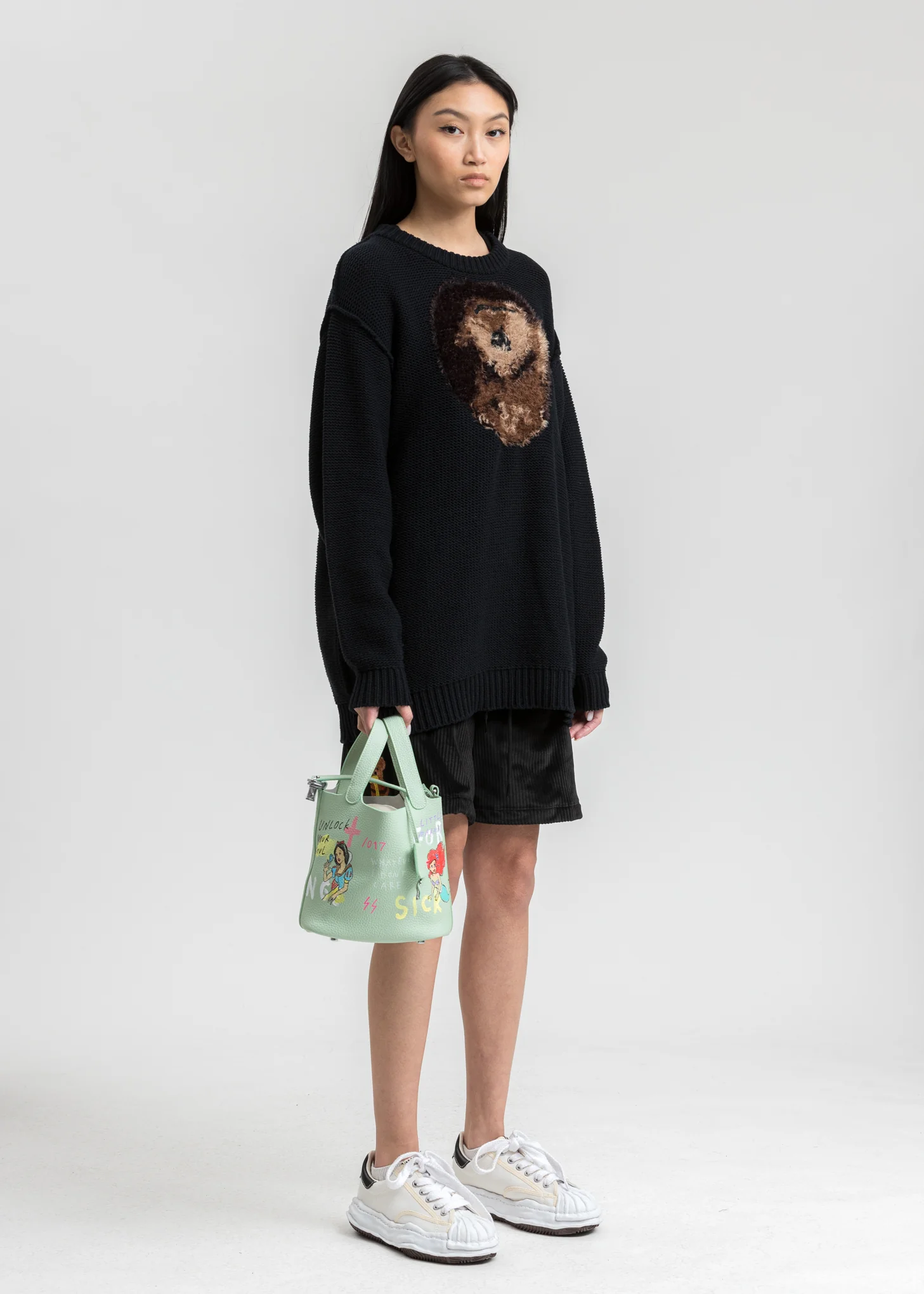 Dark Navy Hand Knitting Jacquard Pullover - Image 6