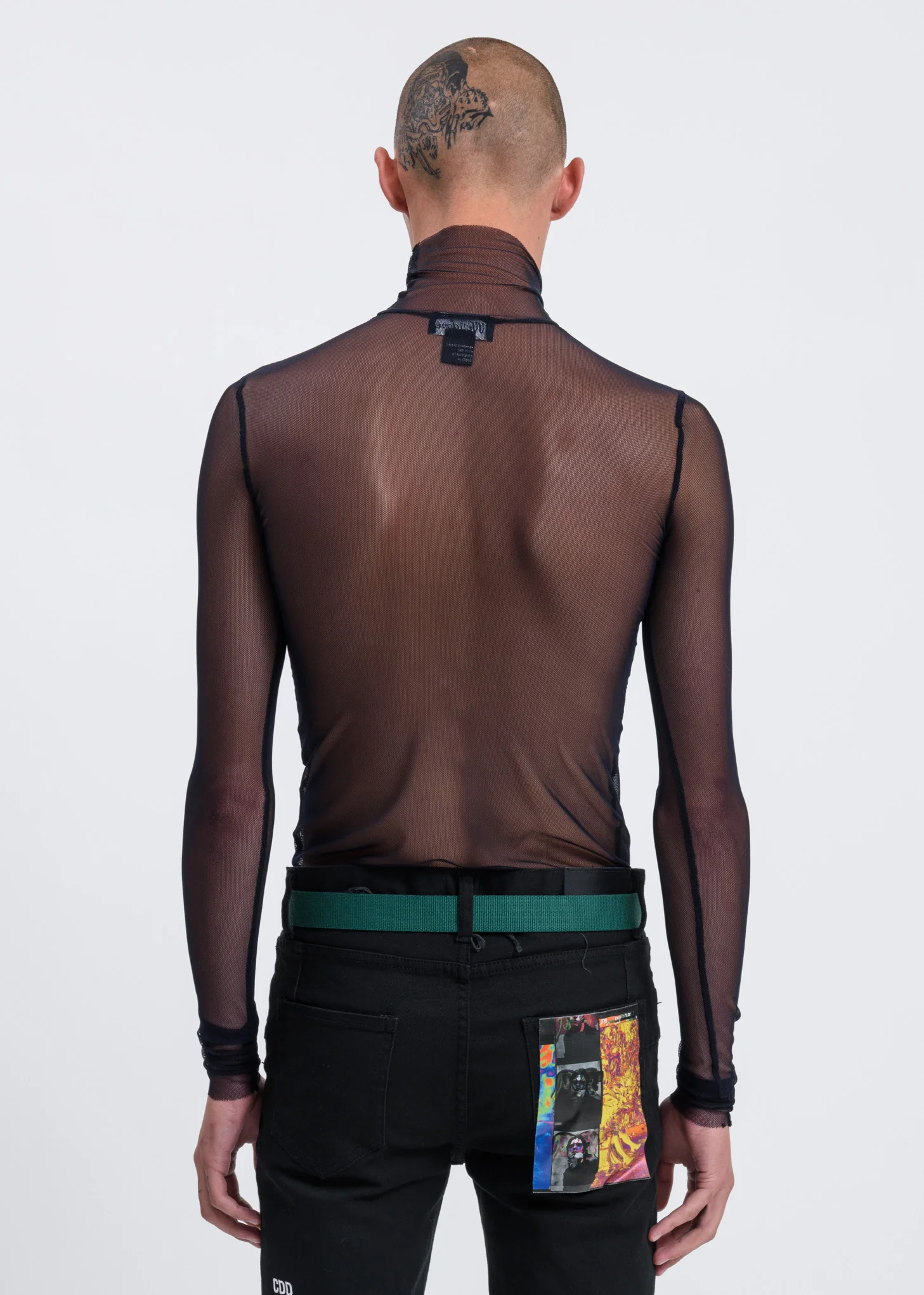 Dark Navy Mesh Top - Image 4