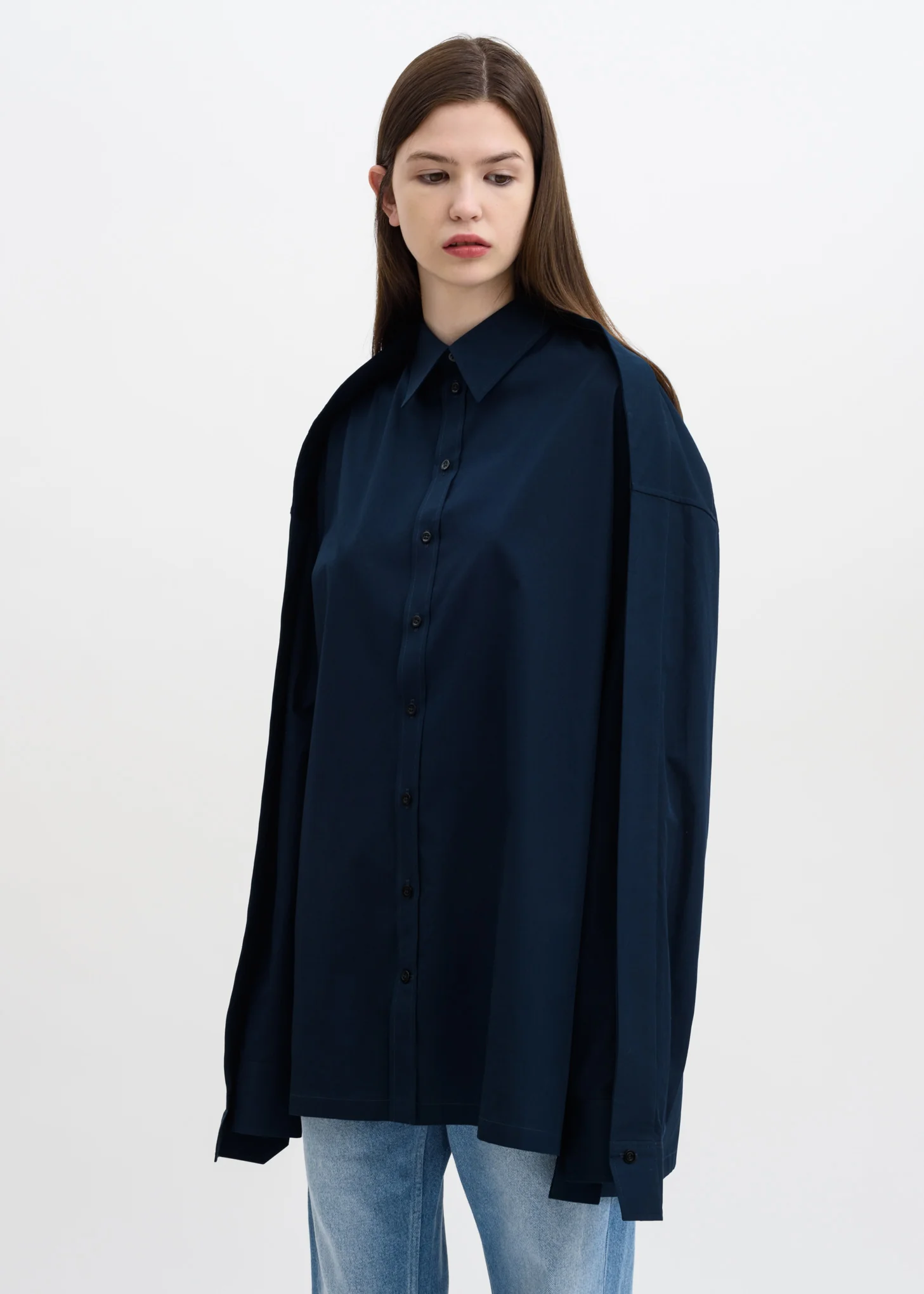 Dark Navy Oversized Shirt