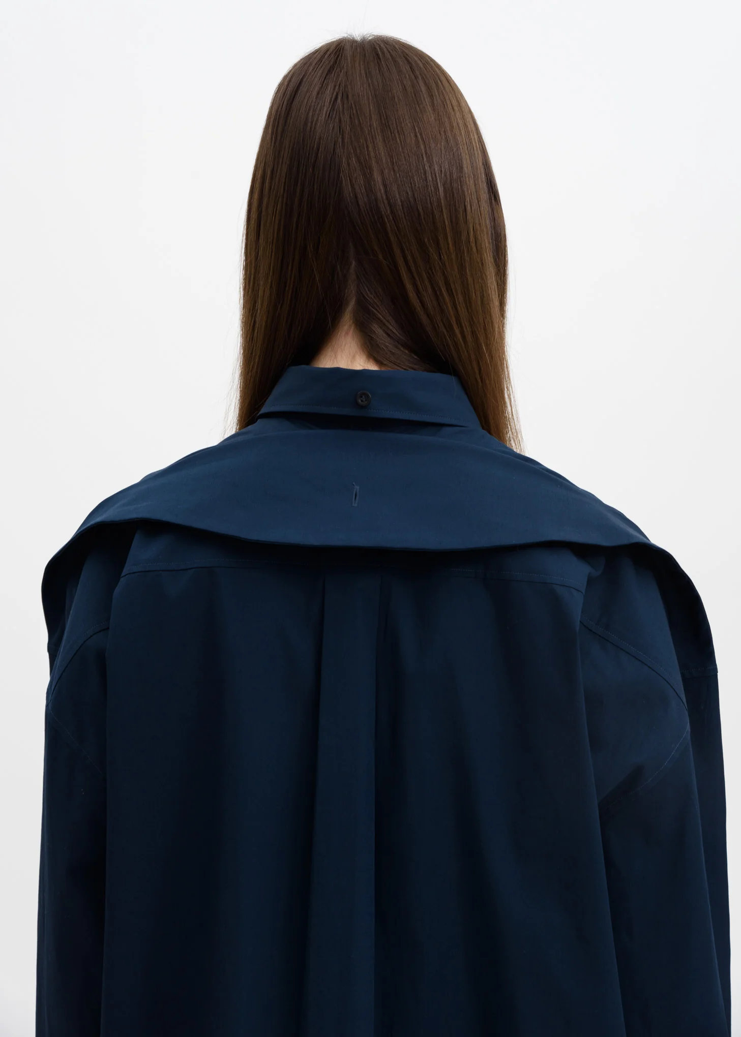 Dark Navy Oversized Shirt - Image 6