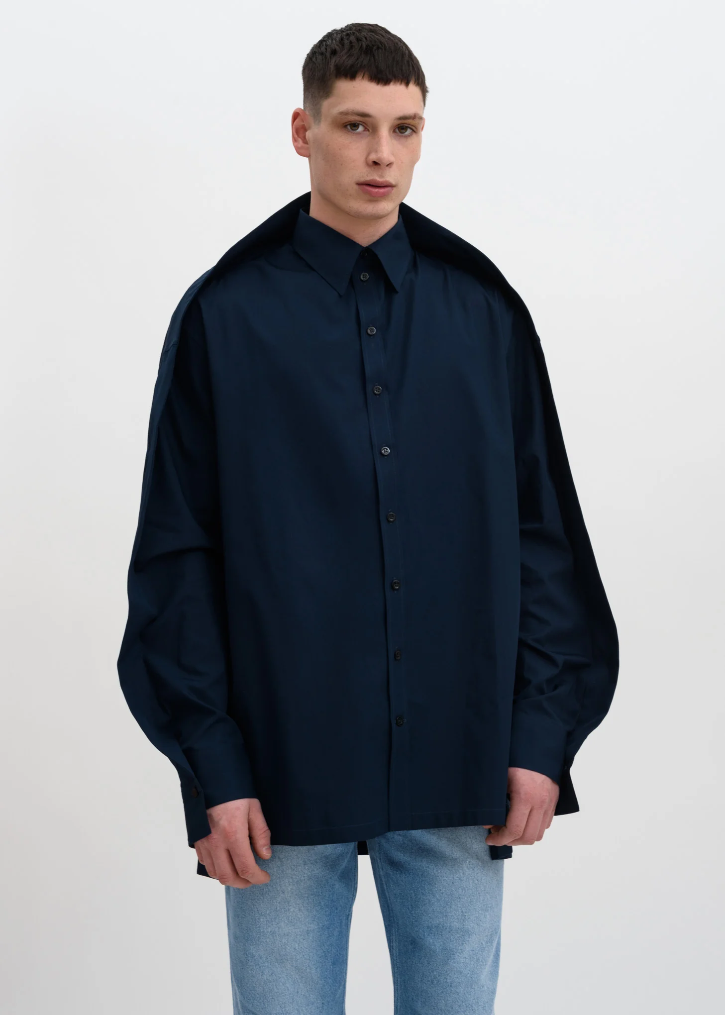 Dark Navy Oversized Shirt