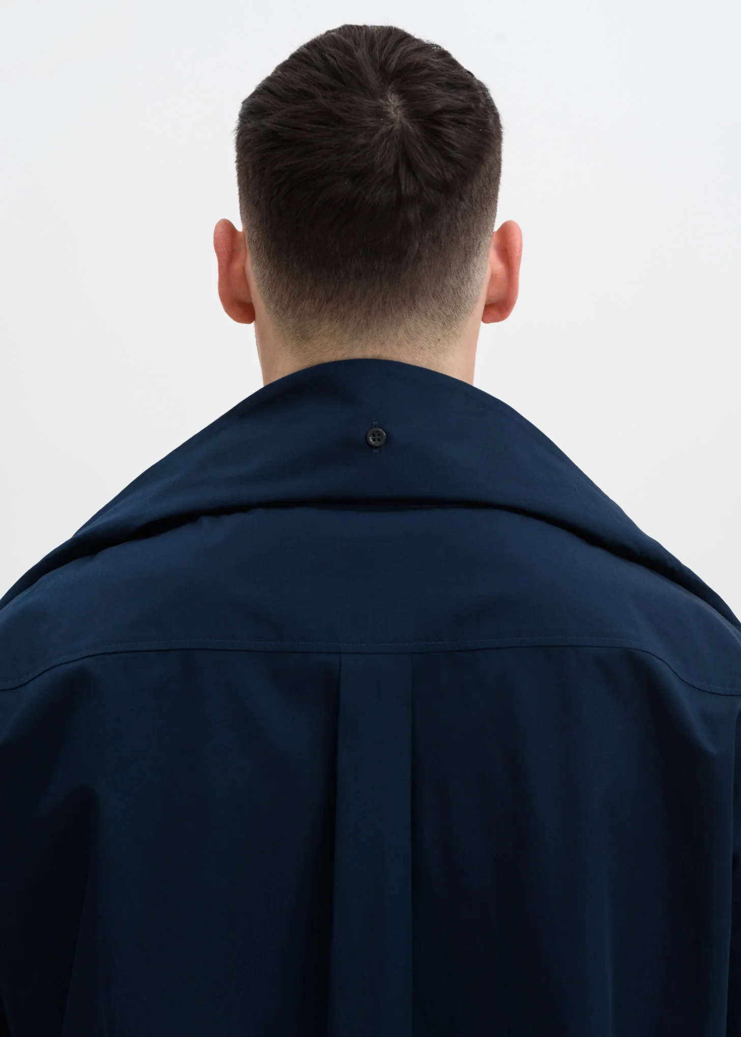 Dark Navy Oversized Shirt - Image 4