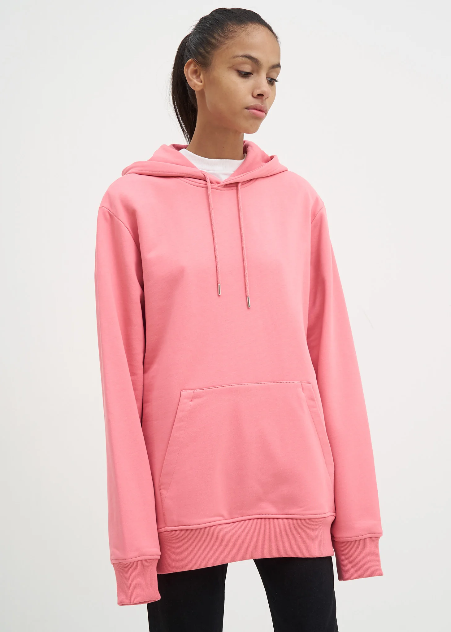 Dark Pink Zip Pocket Hoodie - Image 2