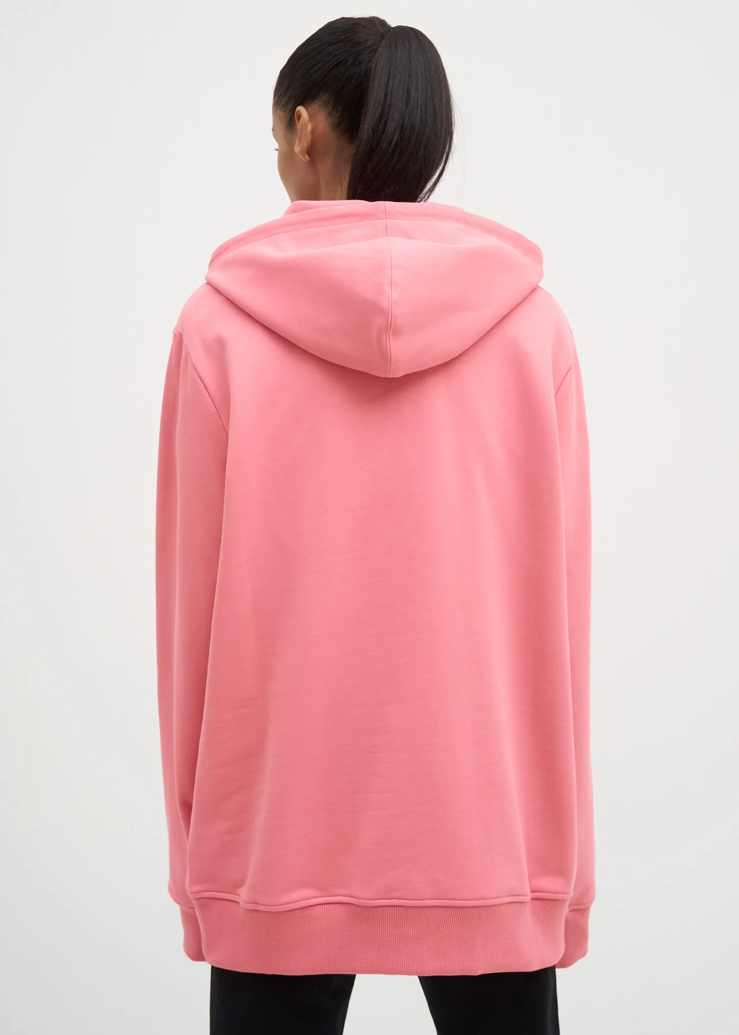Dark Pink Zip Pocket Hoodie - Image 3