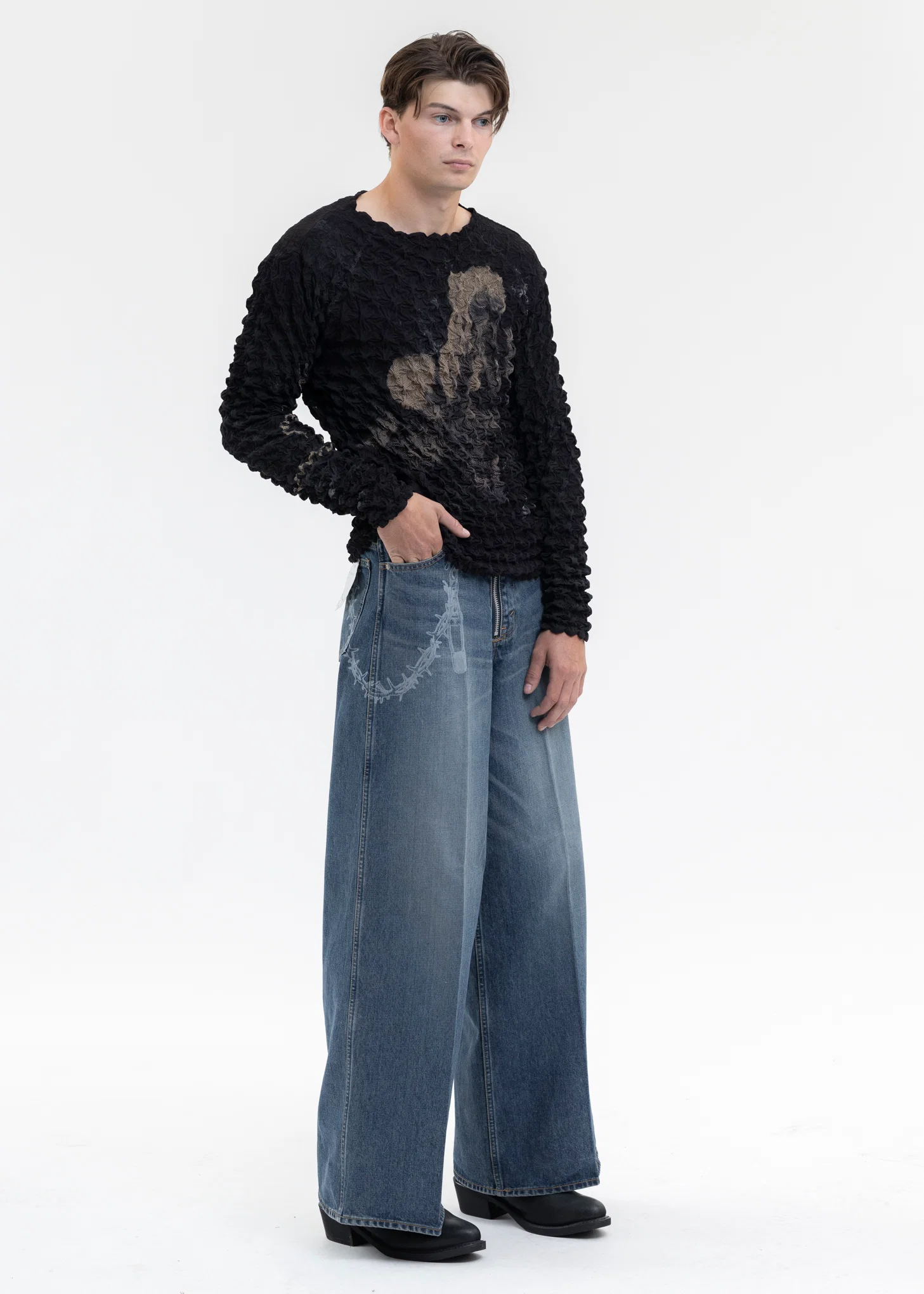 DEEP PURPLE MARRIAGE POPCORN SWEATSHIRT - Image 6