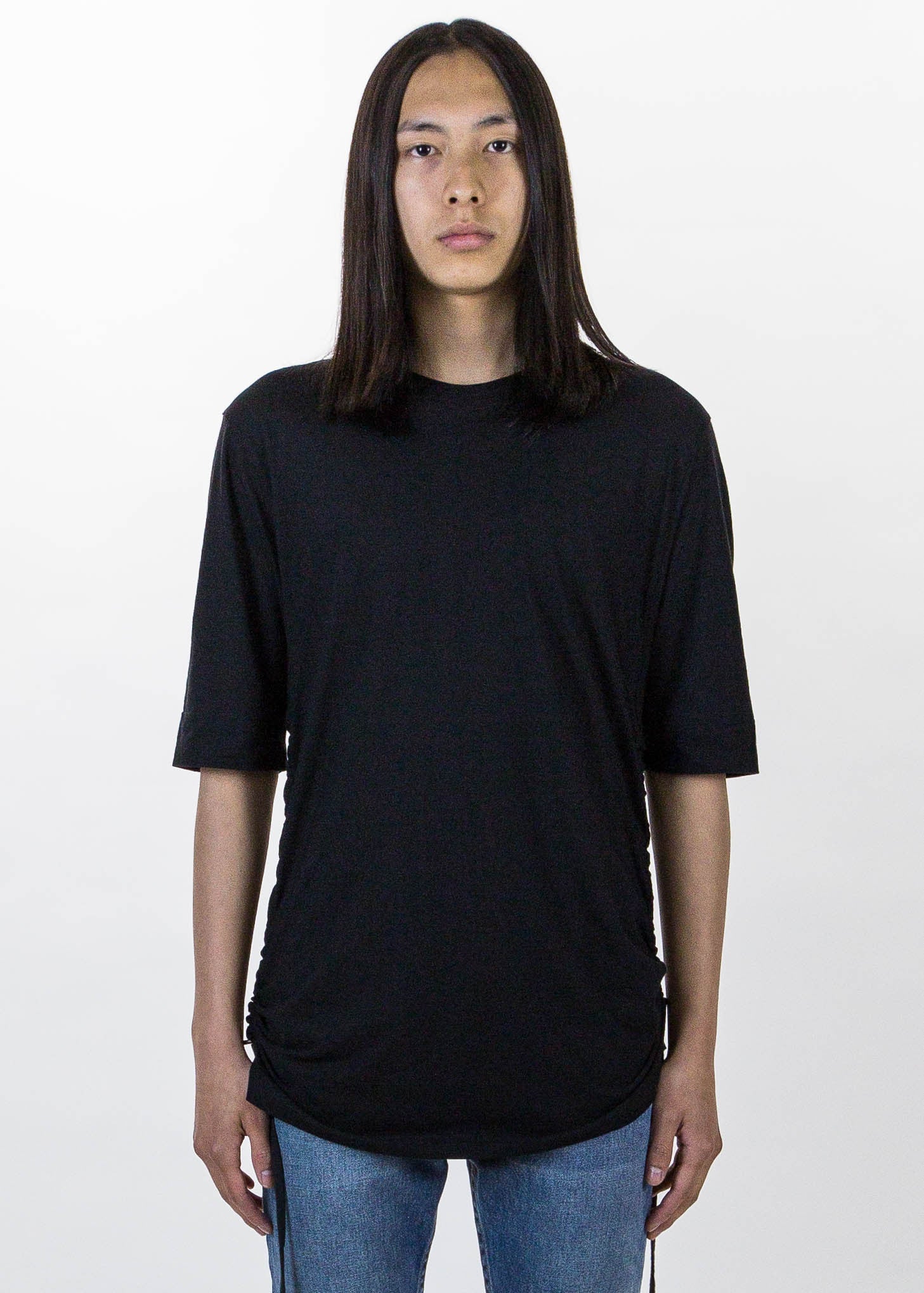 Black Drawcord T-Shirt