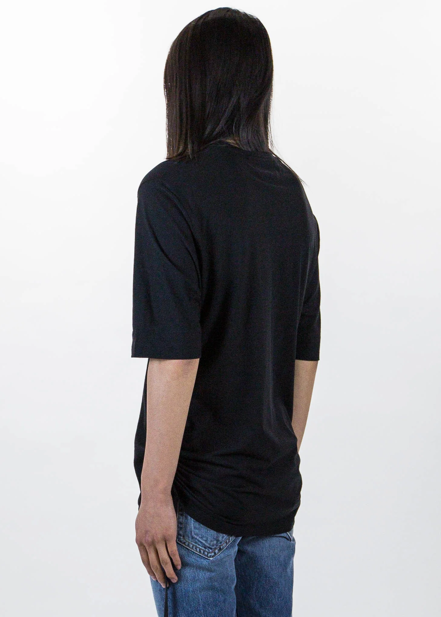 Black Drawcord T-Shirt - Image 4