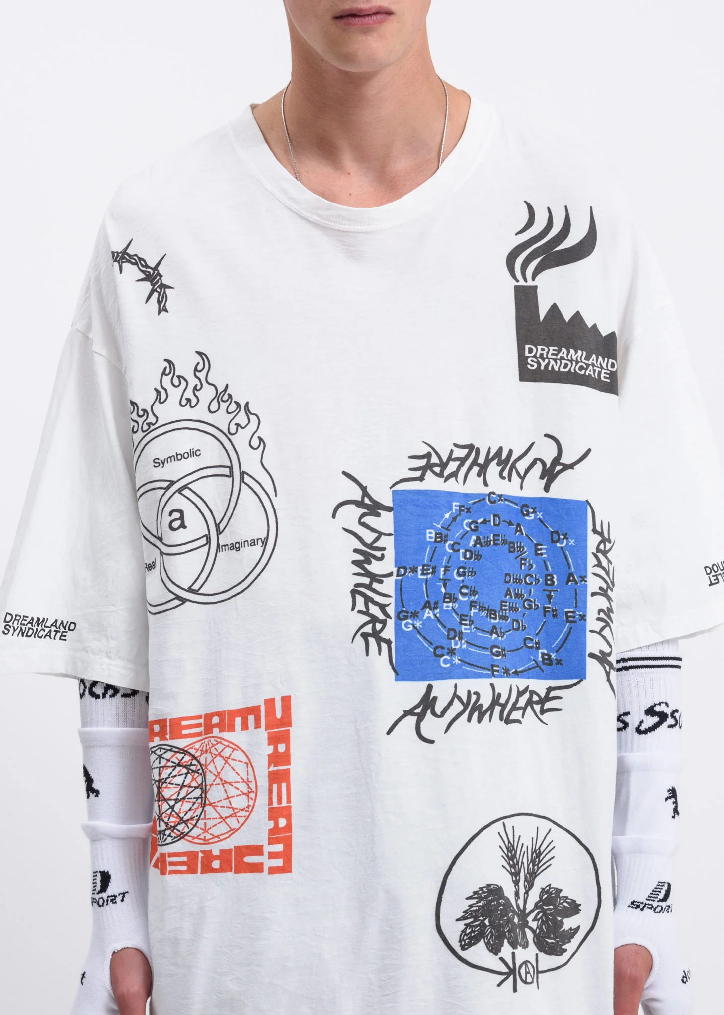 Dreamland Syndicate x Doublet Compressed Ball T-Shirt - Image 3