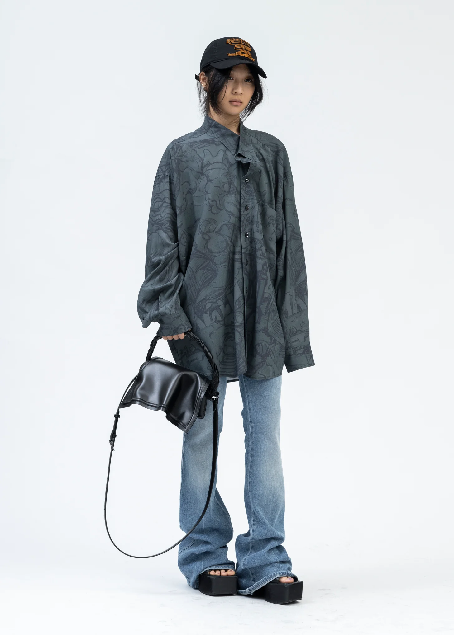 DREAMY BLACK ALDA'S TWISTED SHIRT - Image 5