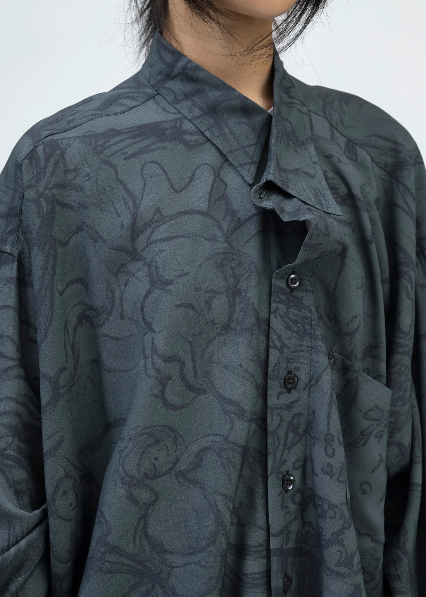 DREAMY BLACK ALDA'S TWISTED SHIRT - Image 6