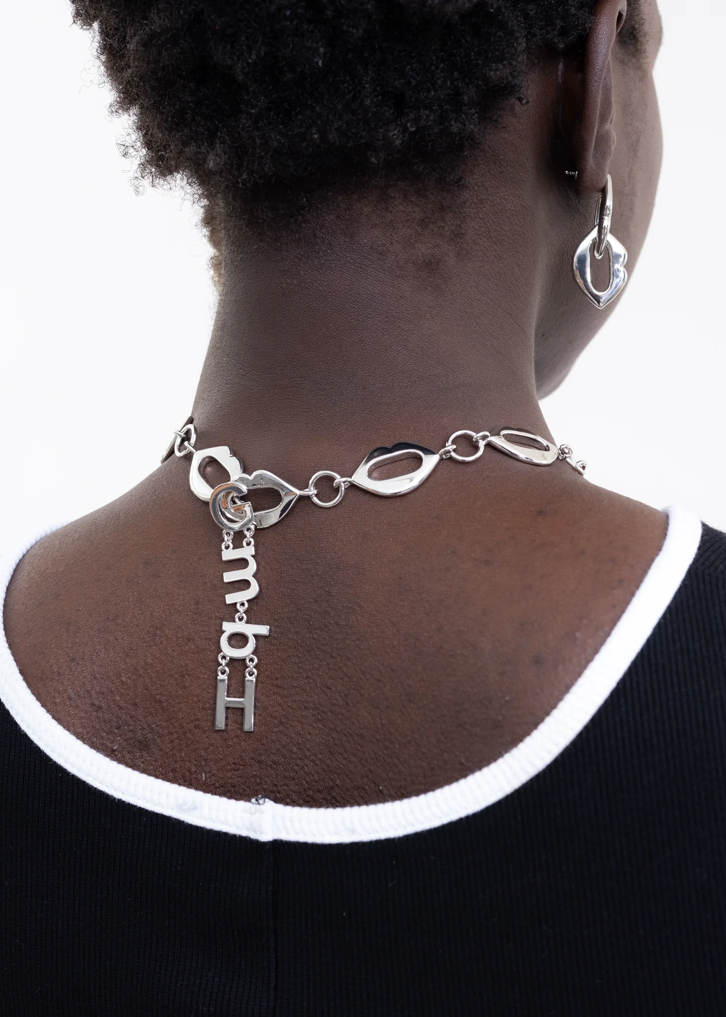 EARRINGS W/ SILVER LIPS -Single - Image 4