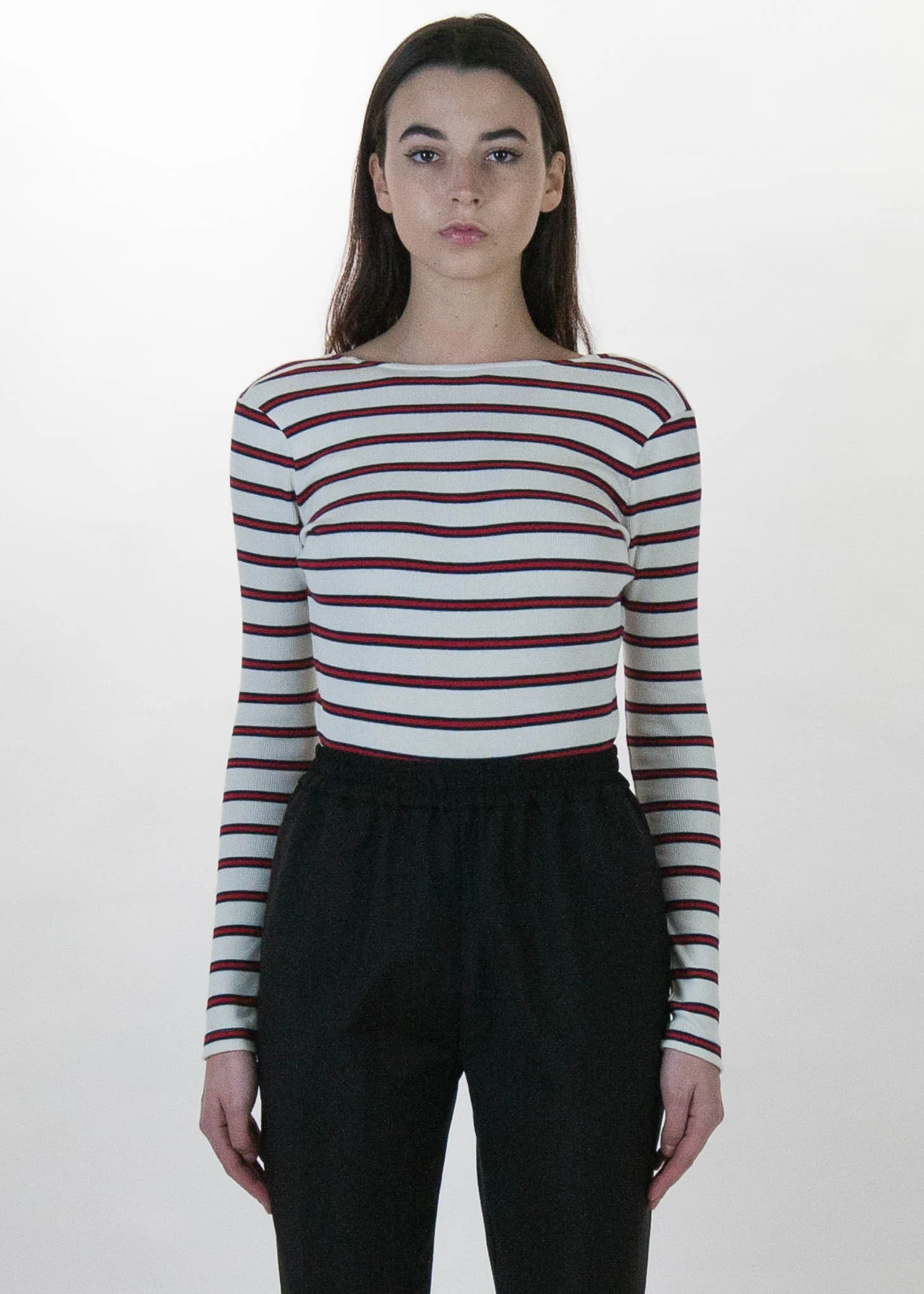 Ecru Striped Tanya Bodysuit