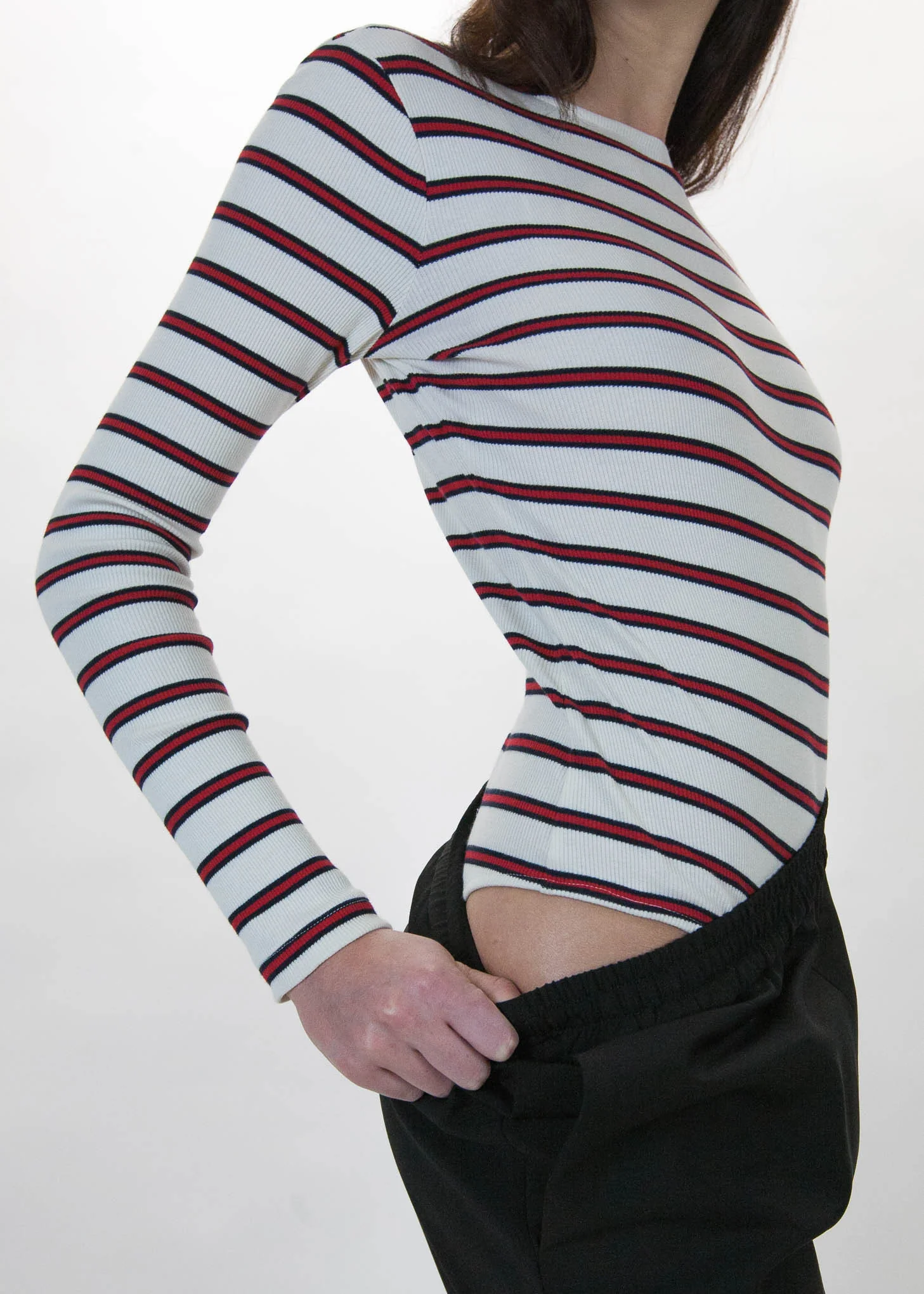 Ecru Striped Tanya Bodysuit - Image 6