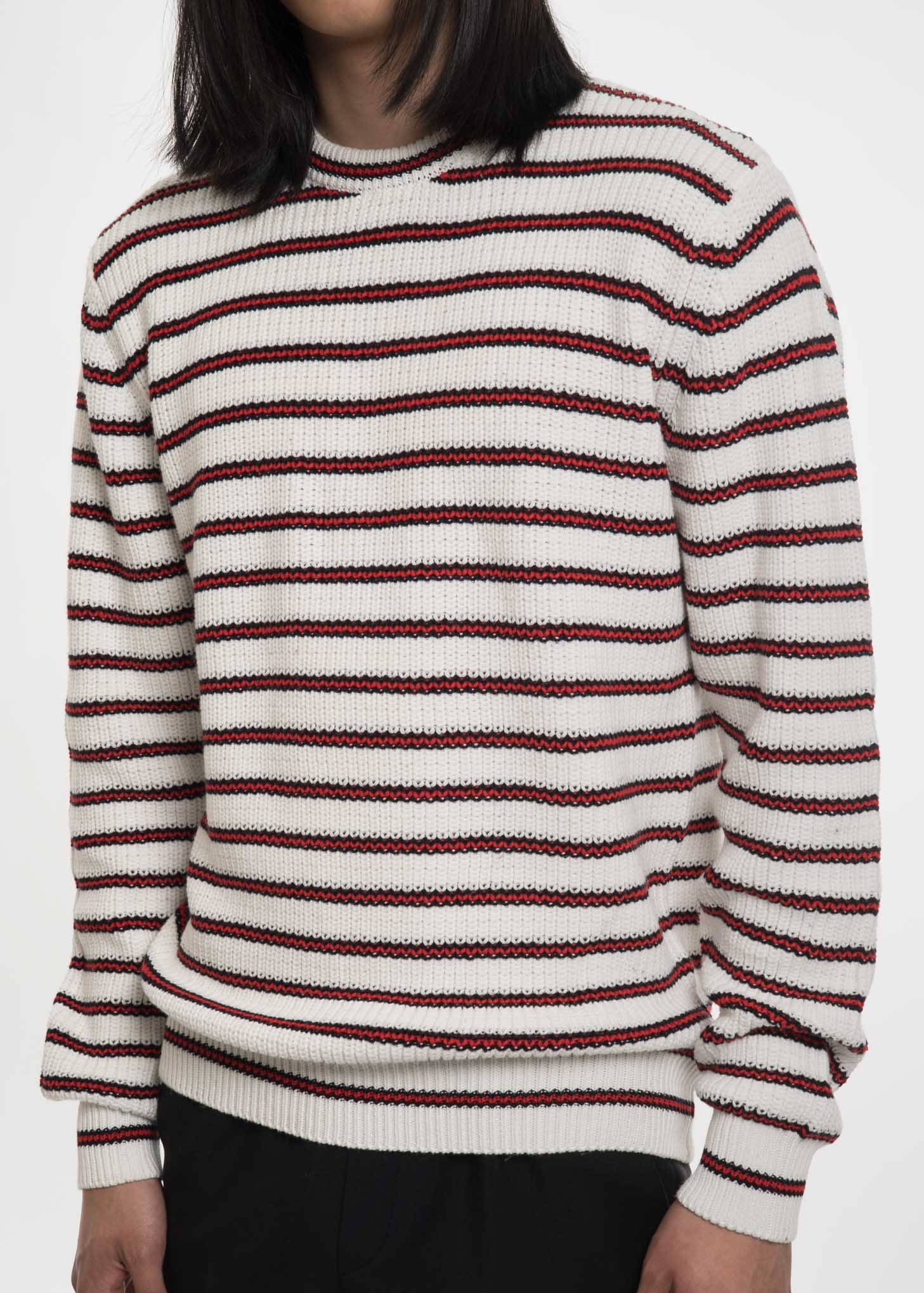Ecru Striped Warrick Knit Sweater - Image 2