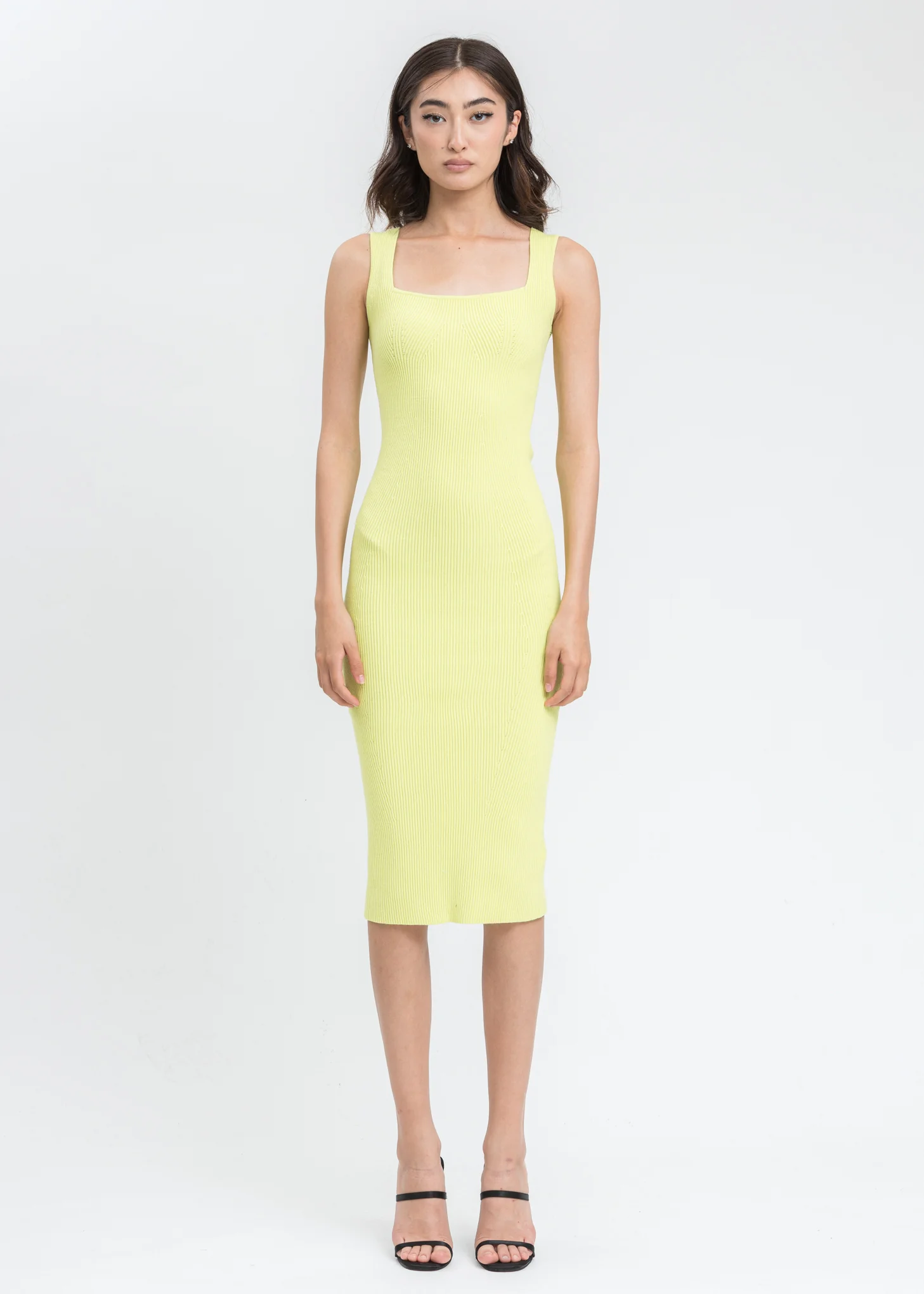 Electric Yellow Contour Dress