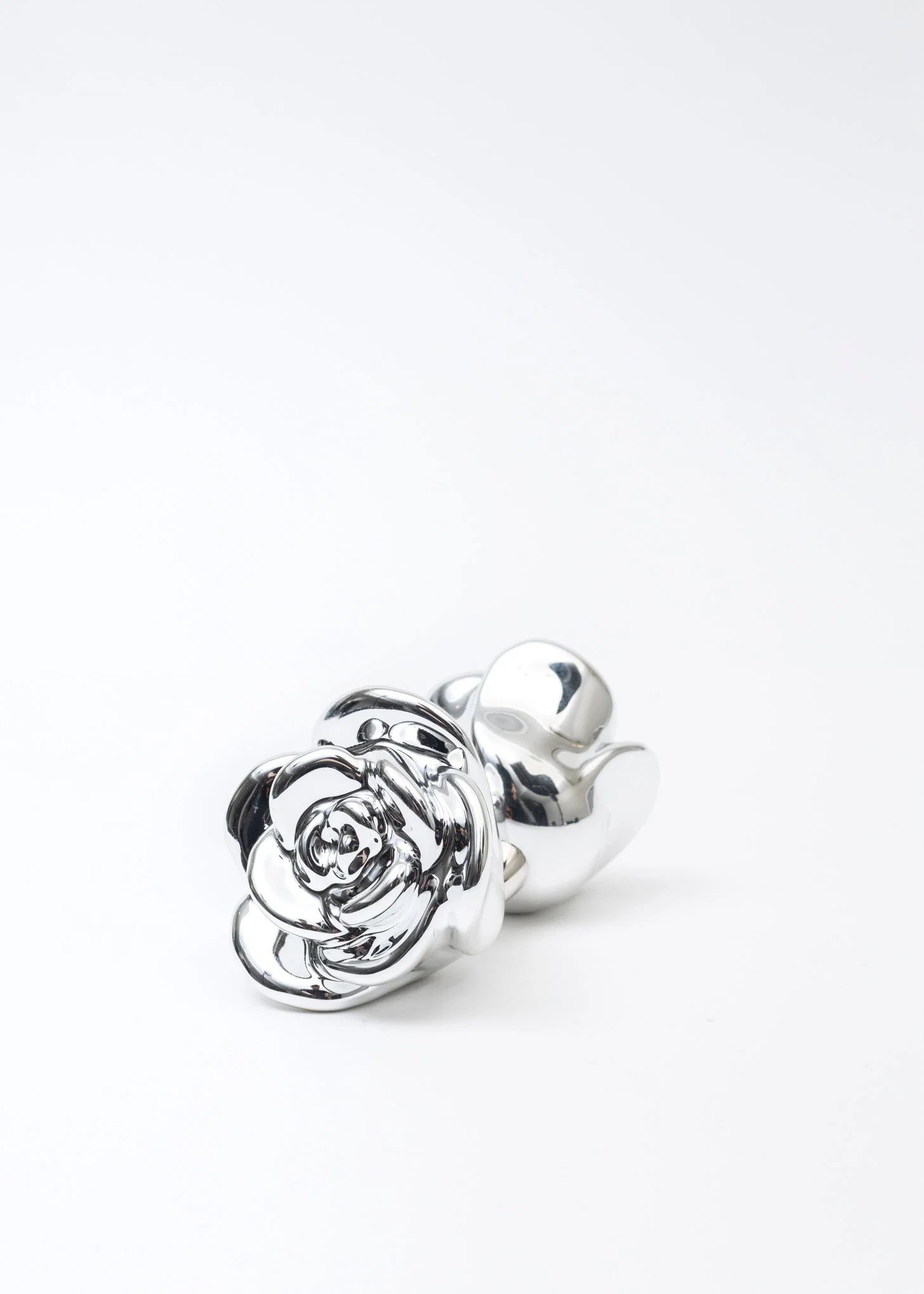 Electroplate Double Rose Earring - (Single) - Image 5