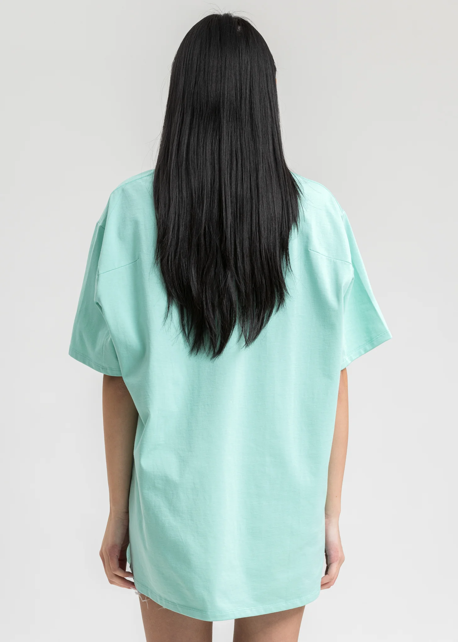 Emerald Chain Fringe Embroidery T-Shirt - Image 4