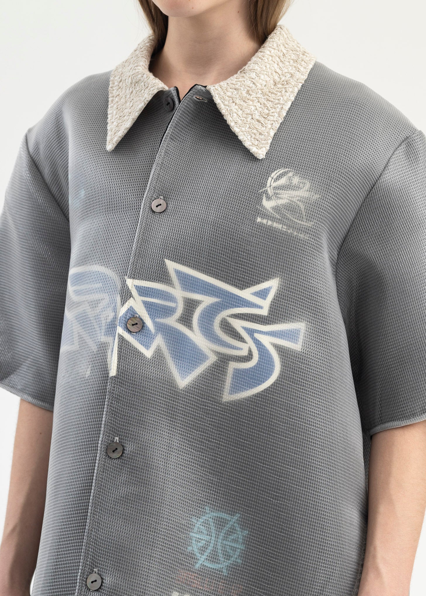 EUPHORIC BLACK BILL WARM UP LAYERED SHIRT - Image 4