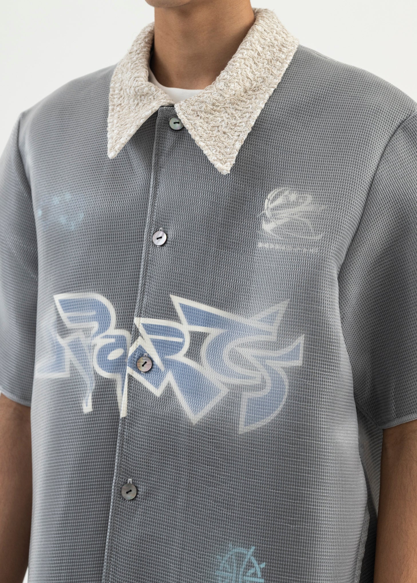 EUPHORIC BLACK BILL WARM UP LAYERED SHIRT - Image 4