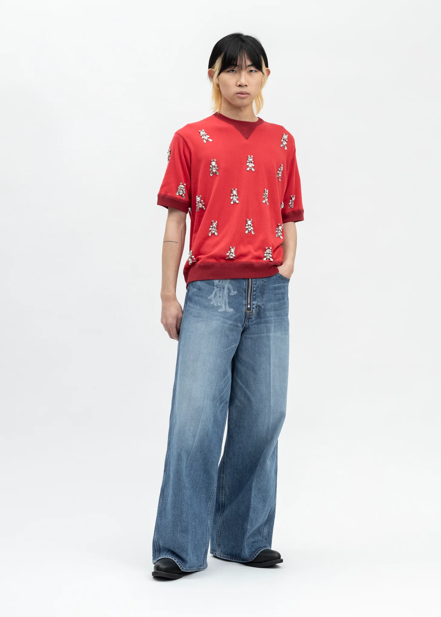 FADED INDIGO "MASUBOYS" BAGGY JEANS (KEYHOLDER) - Image 5