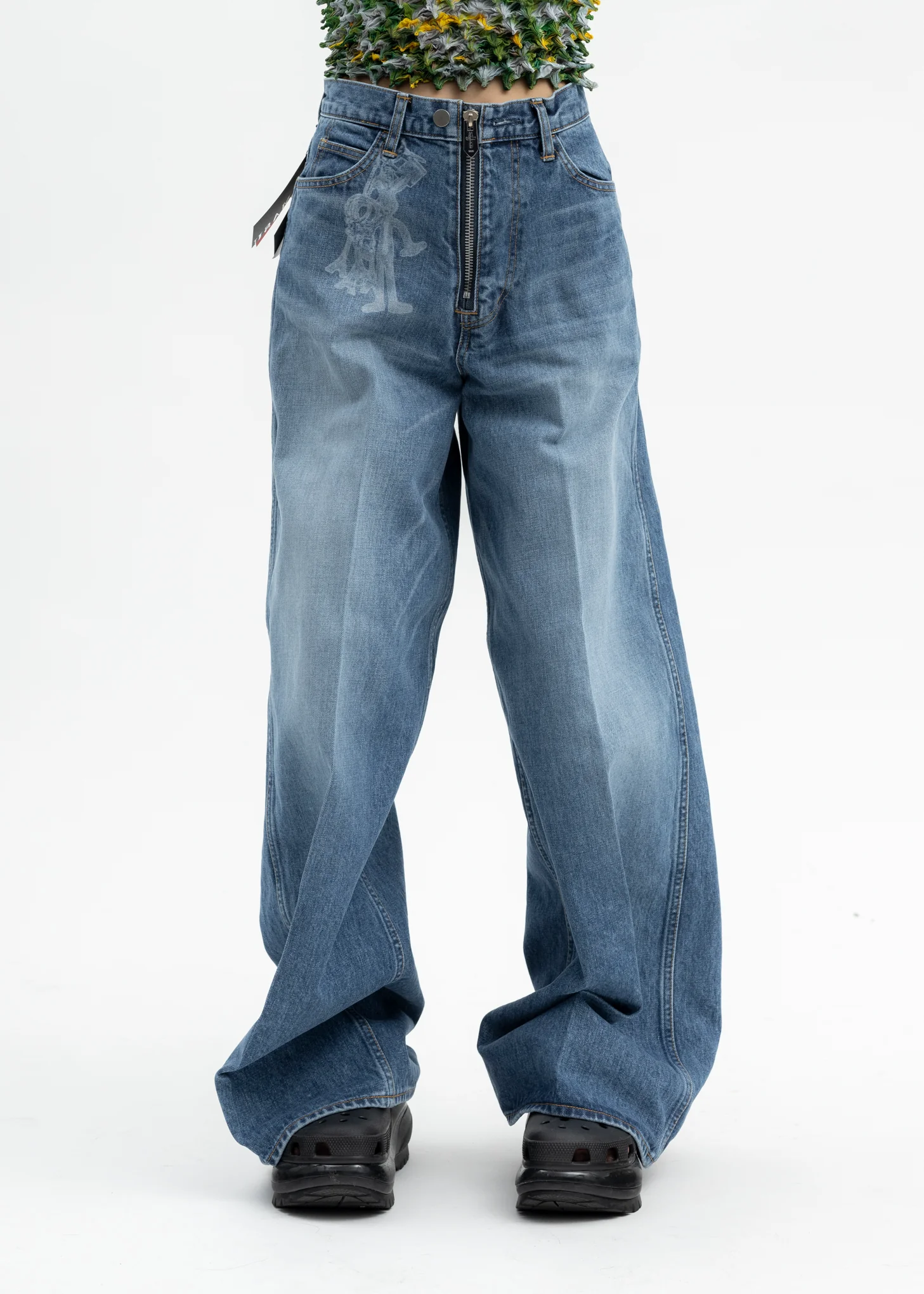 FADED INDIGO "MASUBOYS" BAGGY JEANS (KEYHOLDER)