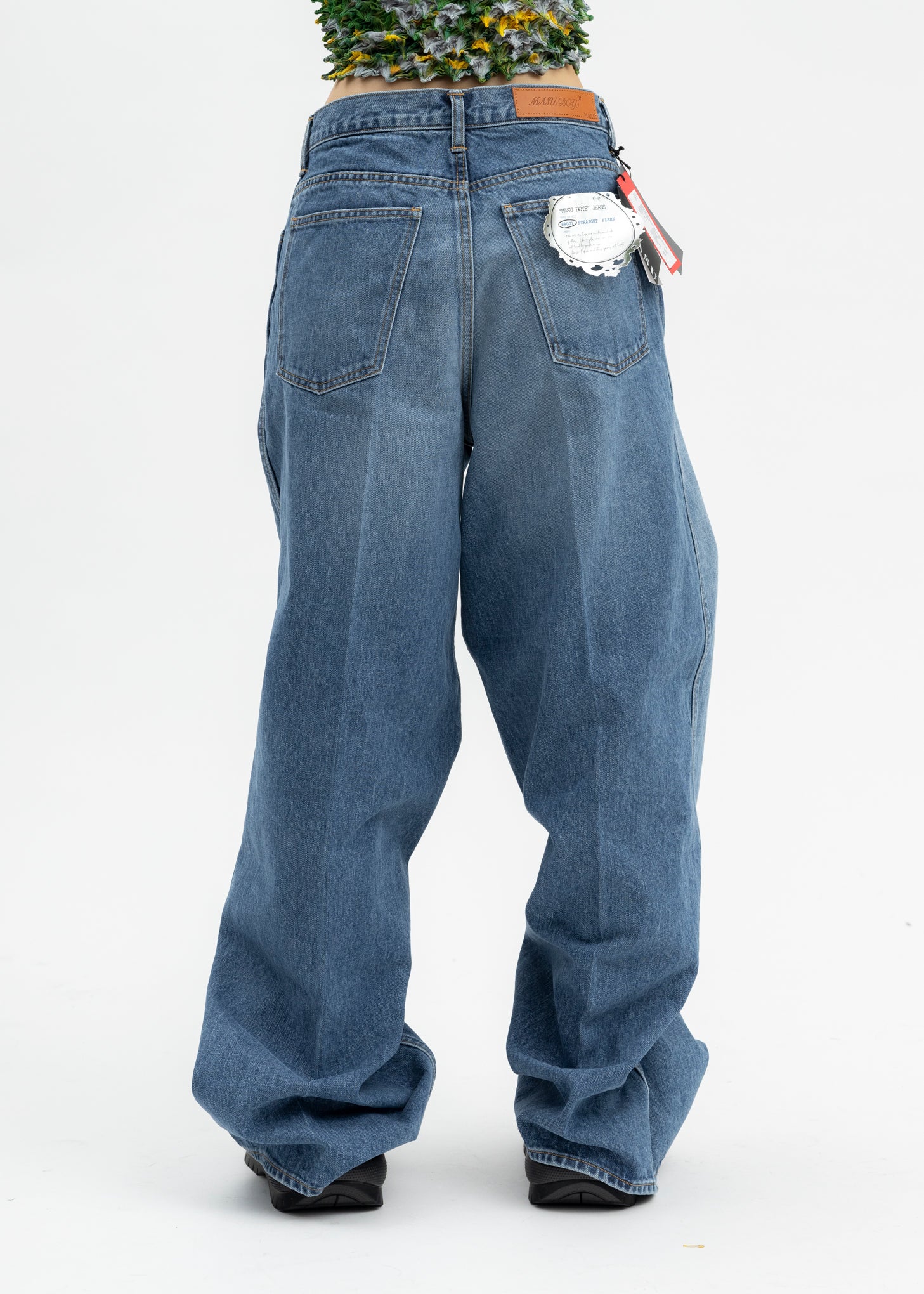 FADED INDIGO "MASUBOYS" BAGGY JEANS (KEYHOLDER) - Image 4