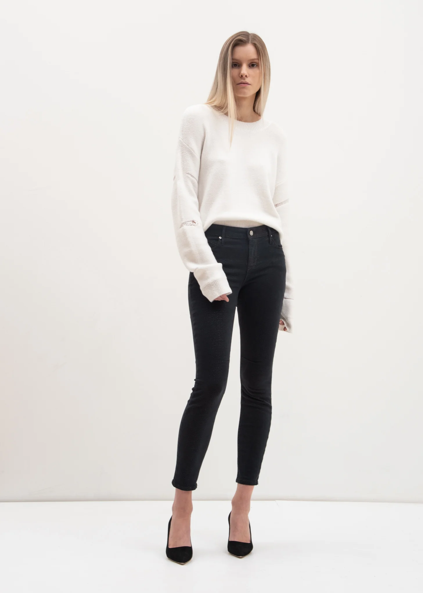 Faded Skyline Prince Crop Skinny Jeans - Image 3