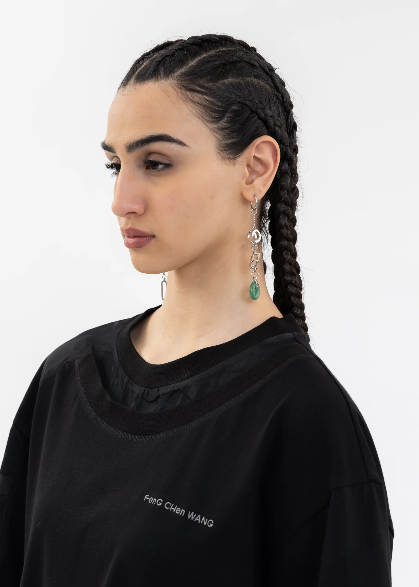 FCW JADE STONE EARRING - Image 3