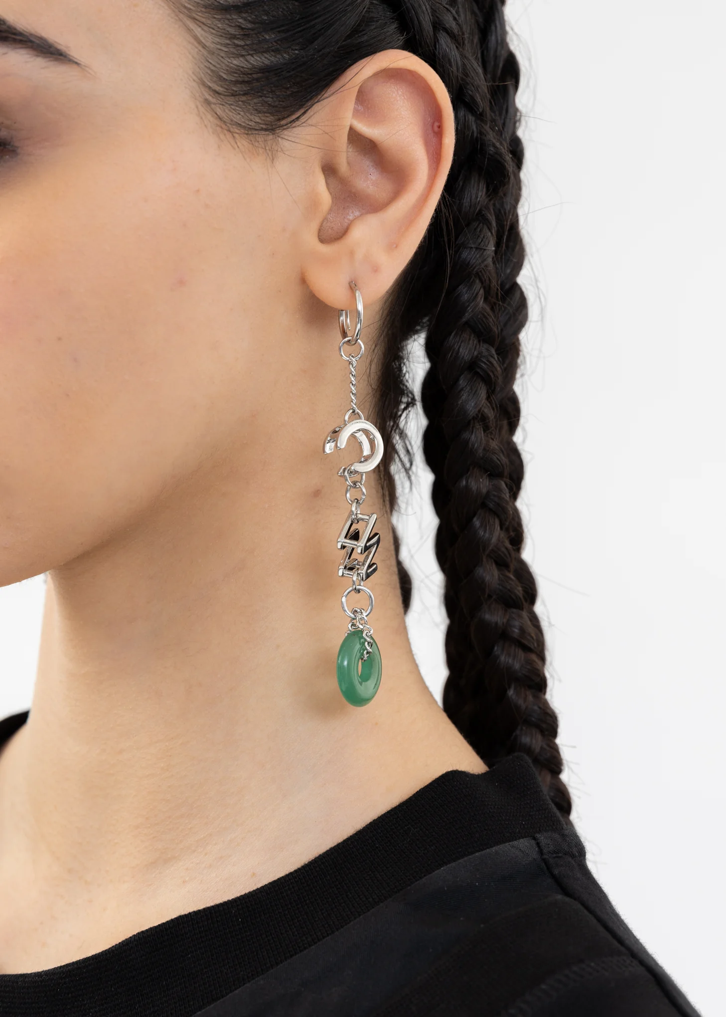 FCW JADE STONE EARRING - Image 4