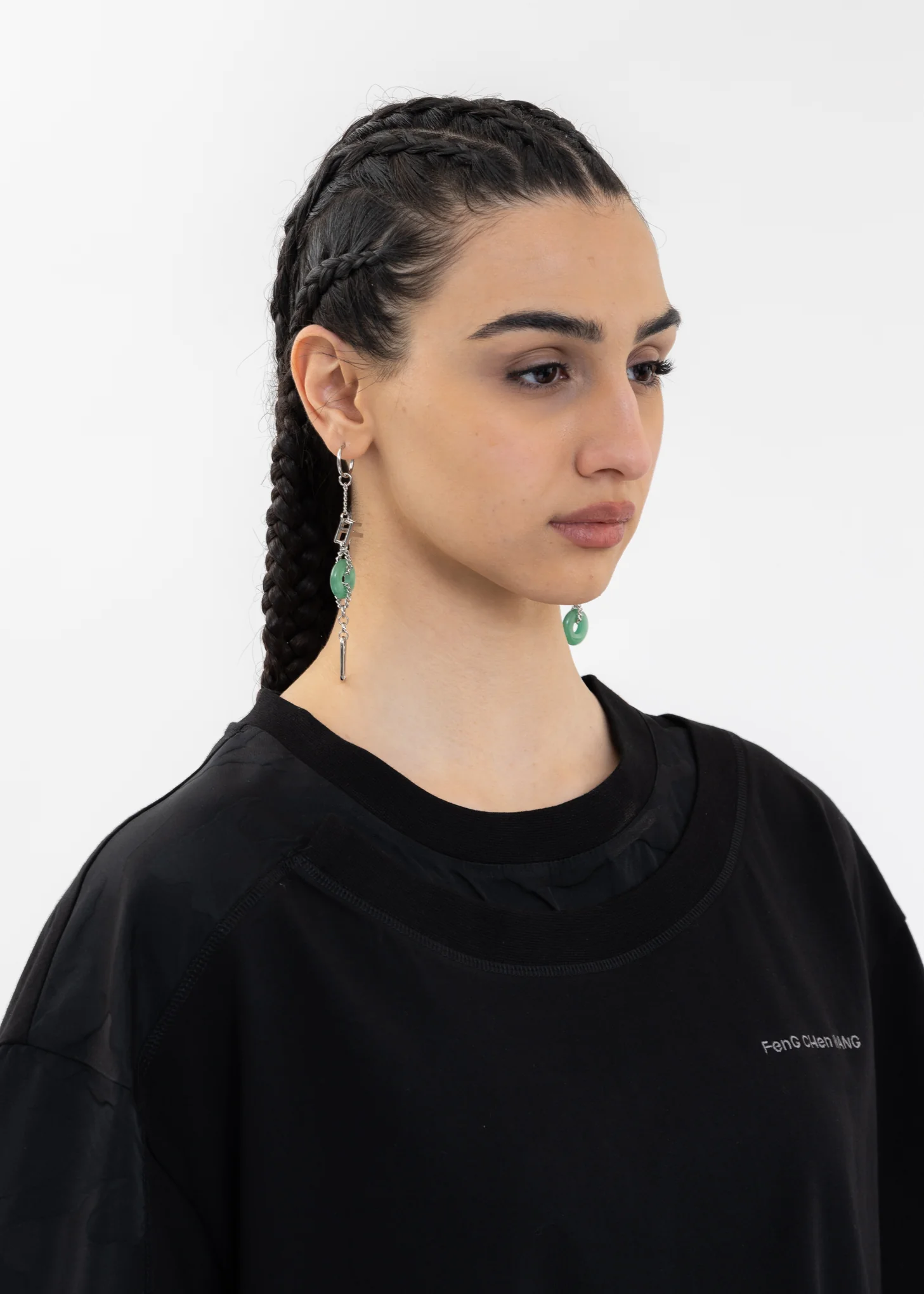 FCW JADE STONE EARRING - Image 5