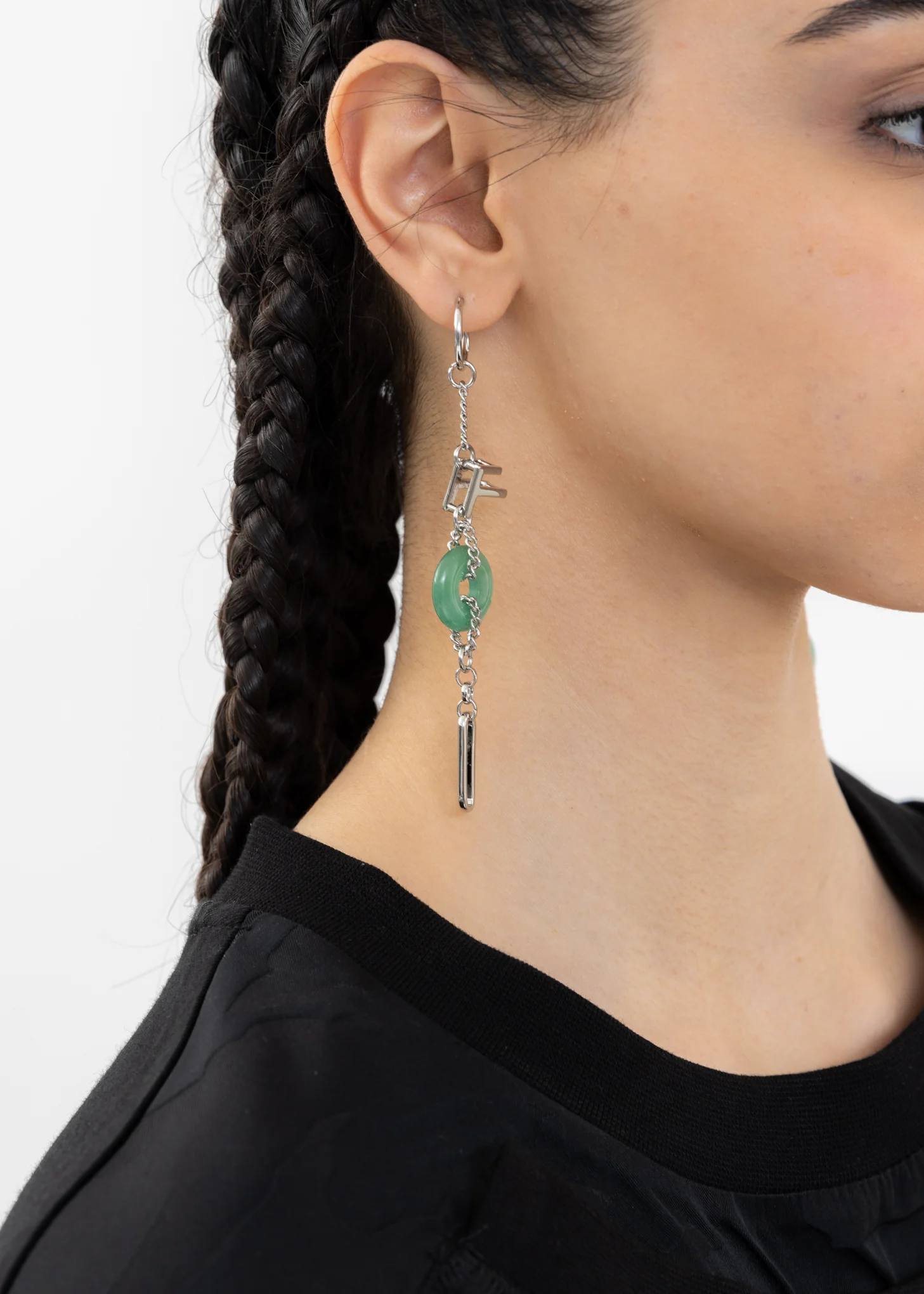 FCW JADE STONE EARRING - Image 6
