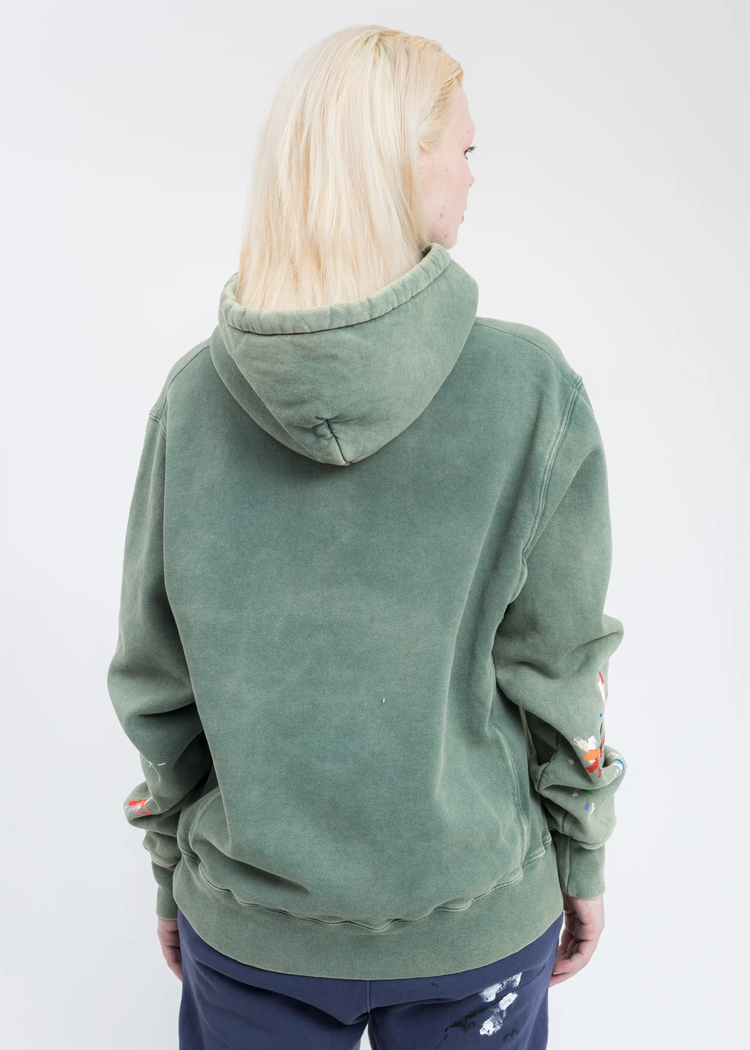 Forest Green Gallery Dept Logo PAINTED Hoodie - Image 4