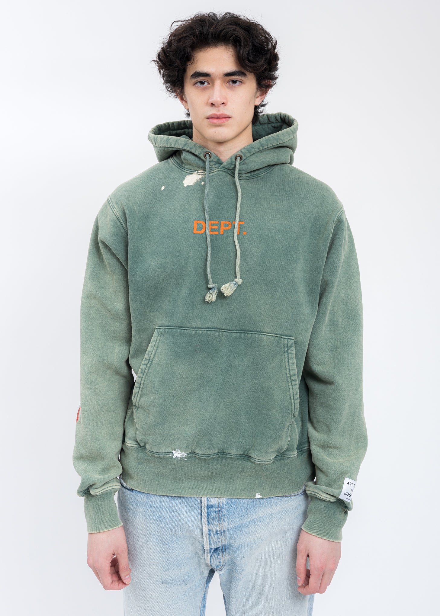 Forest Green Gallery Dept Logo PAINTED Hoodie