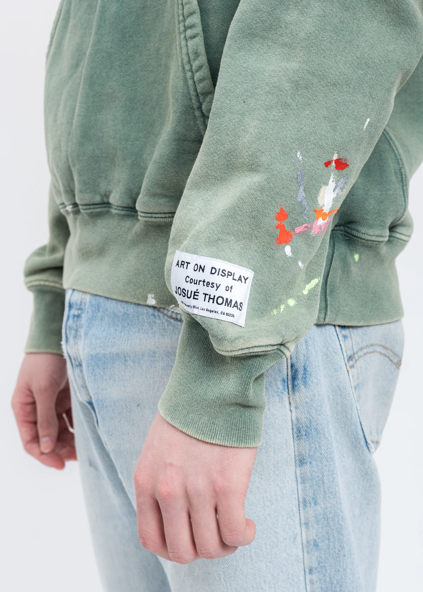 Forest Green Gallery Dept Logo PAINTED Hoodie - Image 5
