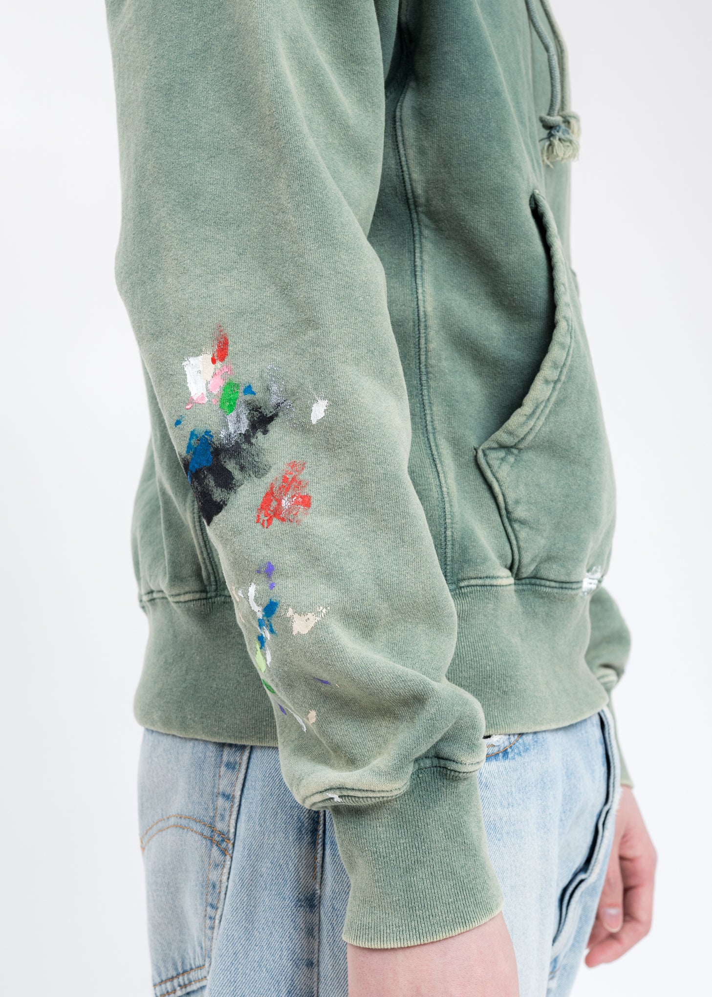 Forest Green Gallery Dept Logo PAINTED Hoodie - Image 6