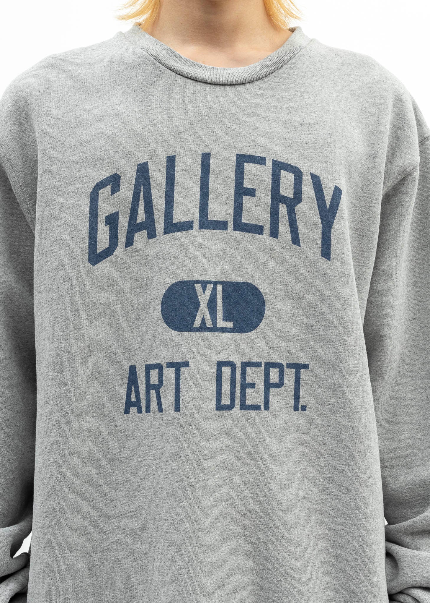 Gallery Dept Heather Grey Blue Art Dept Crewneck - Image 3