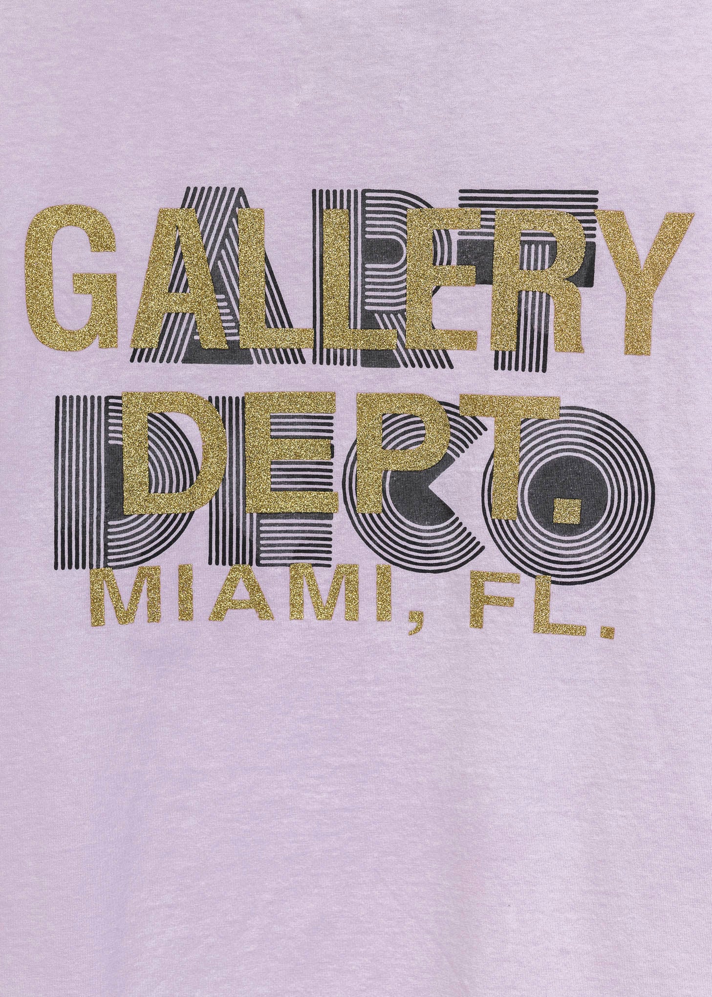 Gallery Dept Miami Art Deco Purple Tee - Image 4