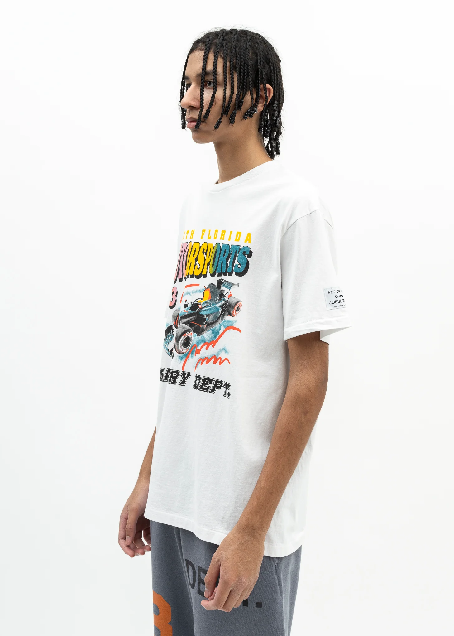 Gallery Dept Miami Motorsports F1 2023 White Tee - Image 3