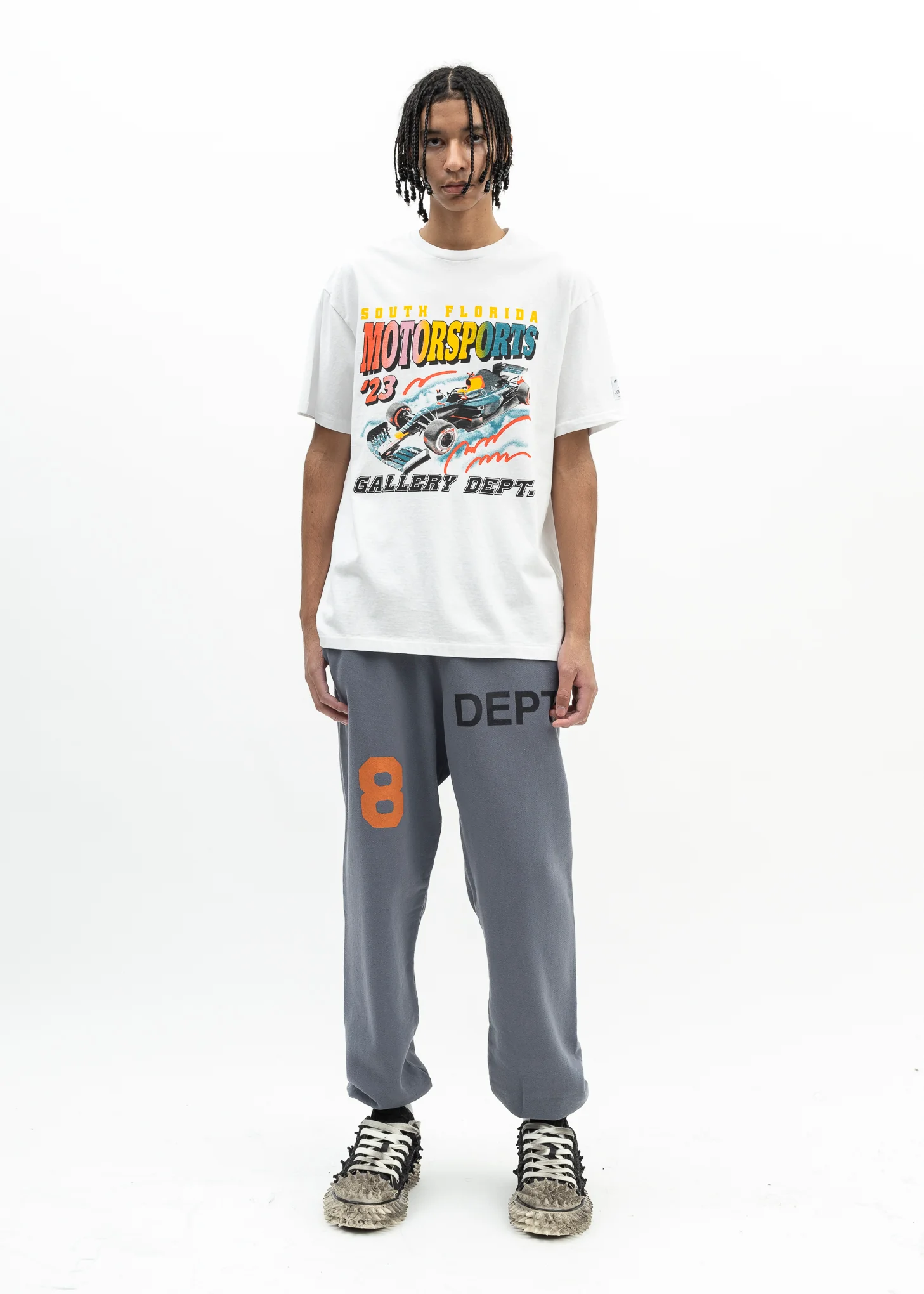 Gallery Dept Miami Motorsports F1 2023 White Tee - Image 5