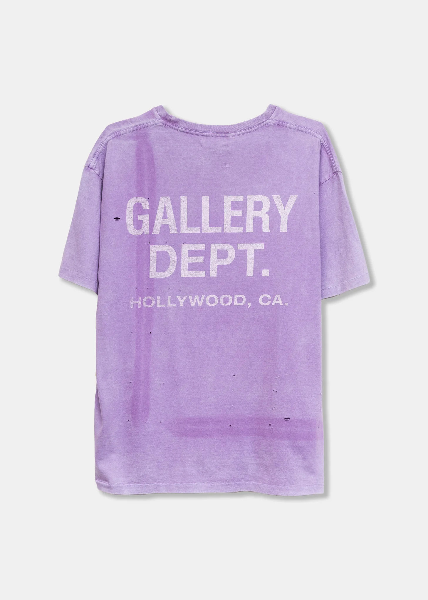 Gallery Dept Vintage Logo Distressed Purple Tee - Image 2